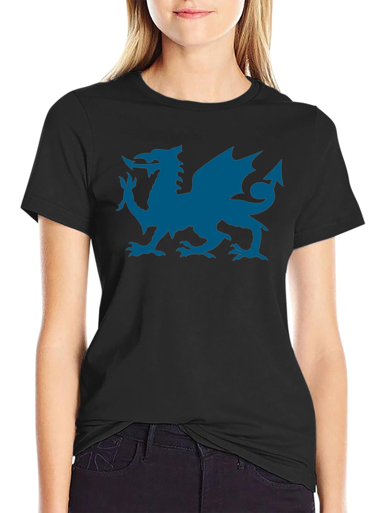Welsh Dragon T-Shirt - Black
