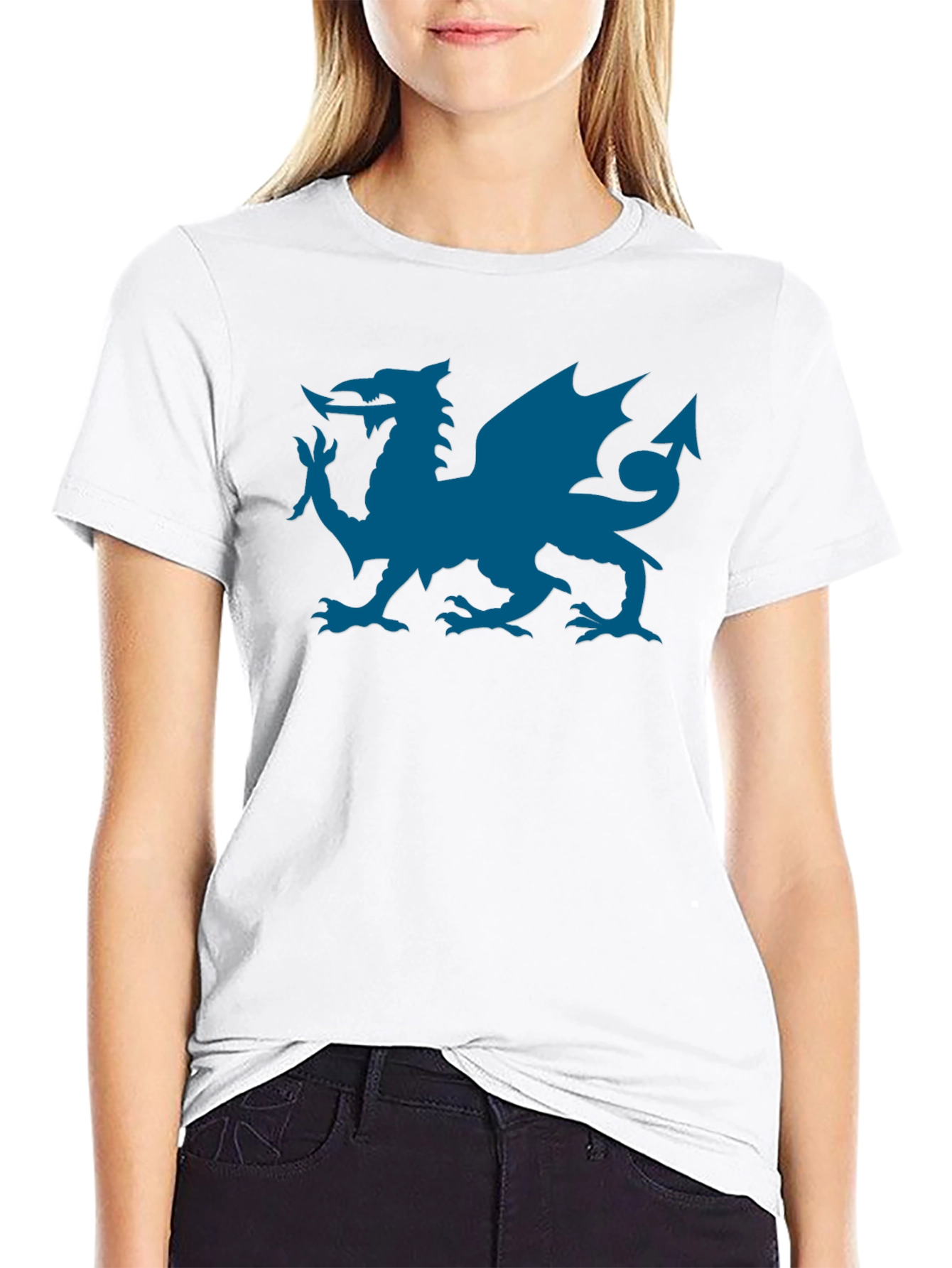 Welsh Dragon T-Shirt - Black