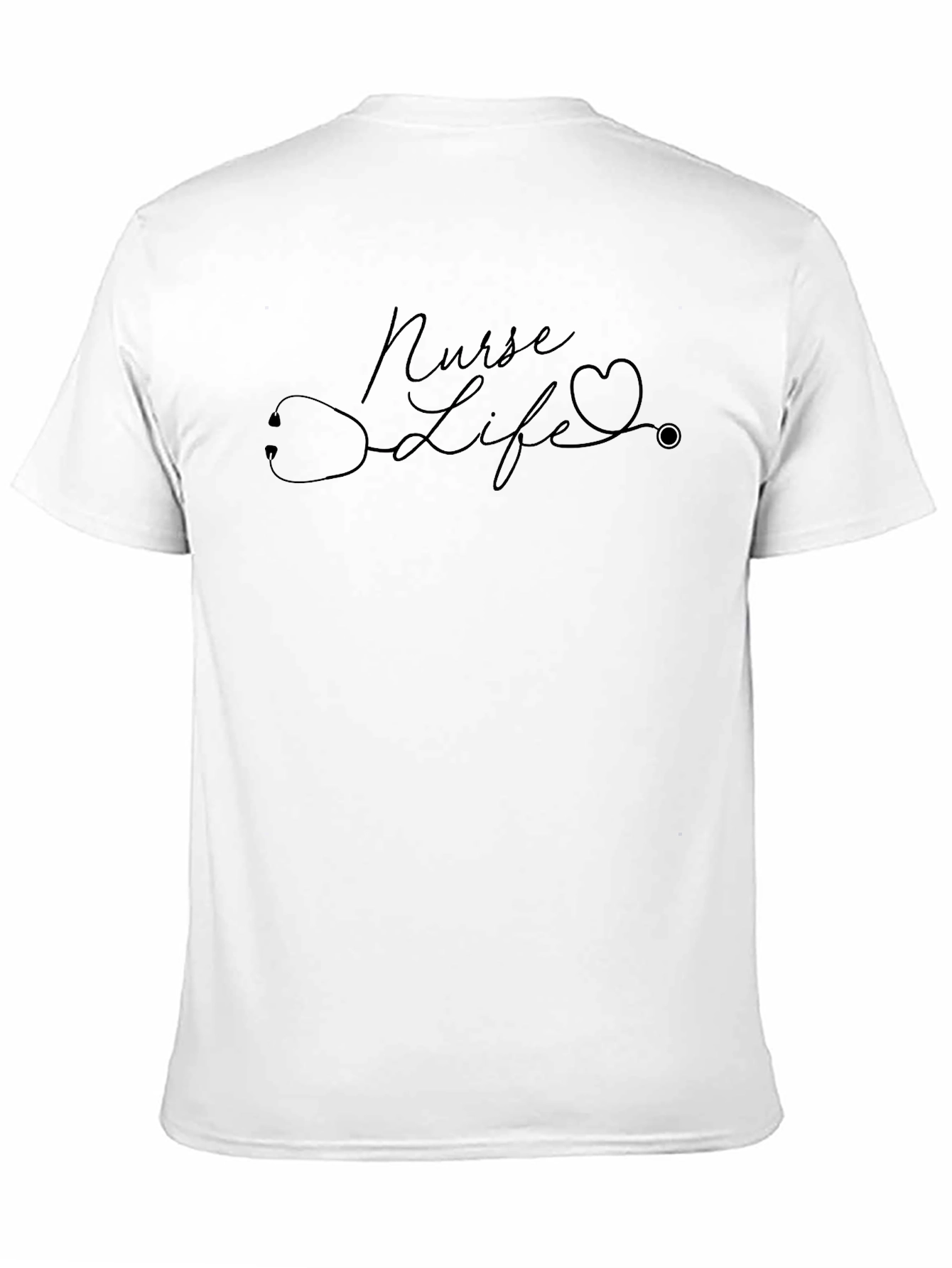 Nurse Life T-Shirt - Stethoscope Heart Design