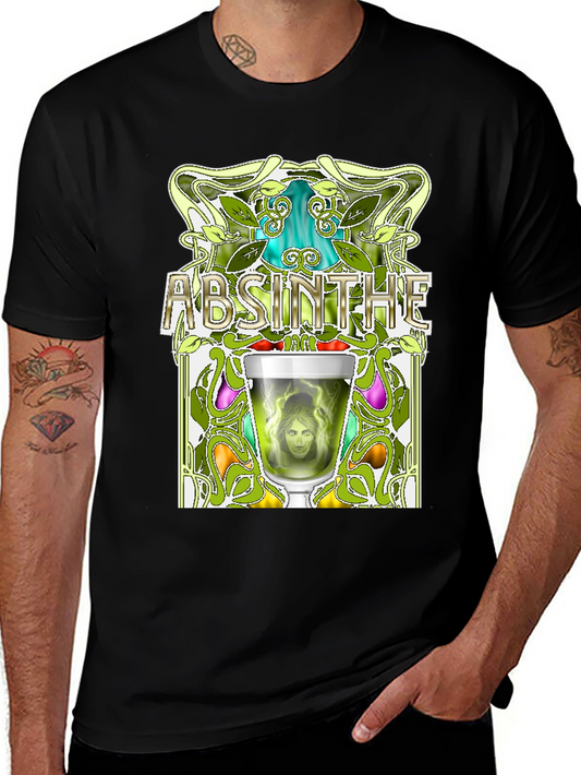 Absinthe Art Nouveau Graphic T-Shirt