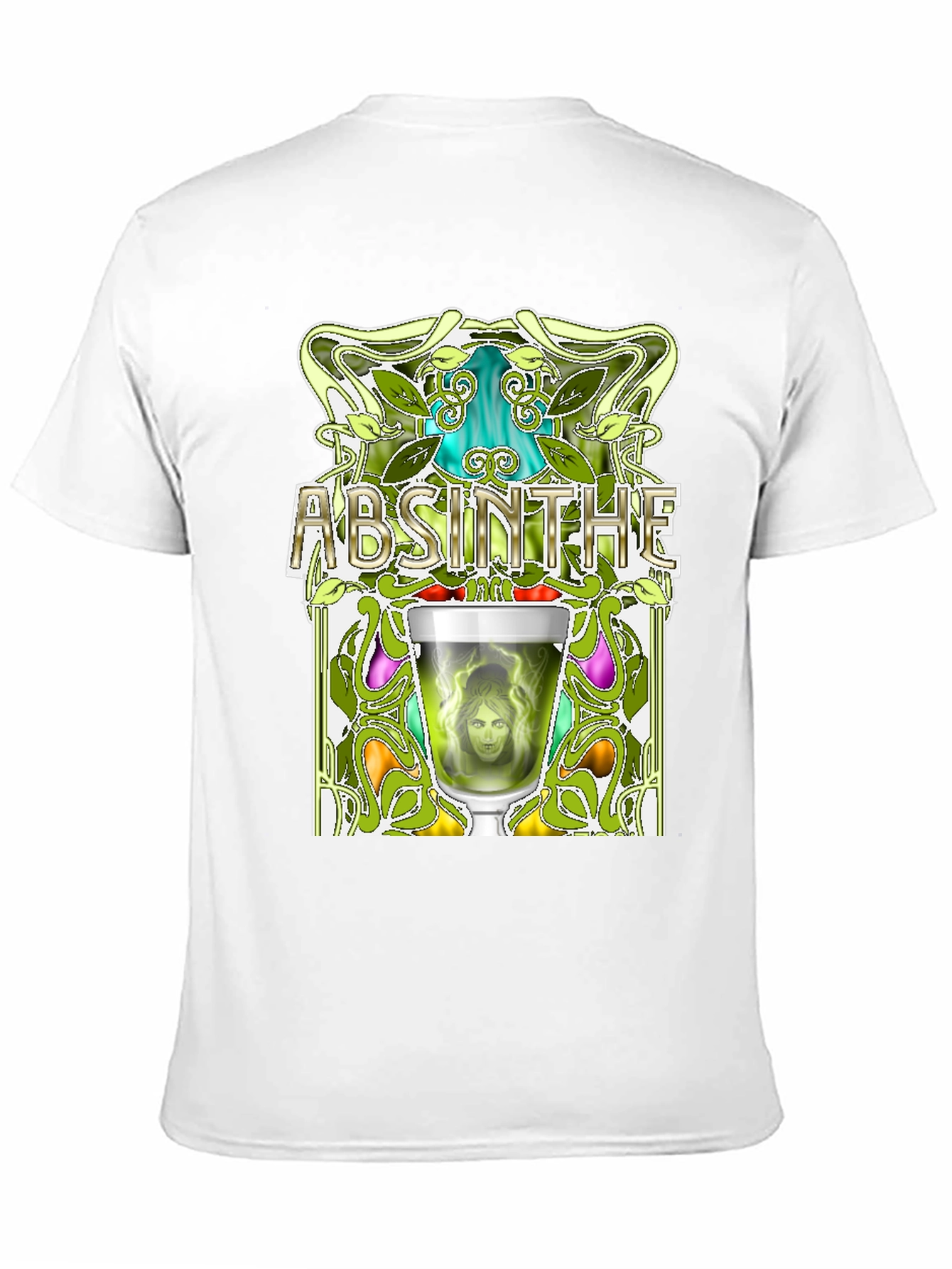 Absinthe Art Nouveau Graphic T-Shirt