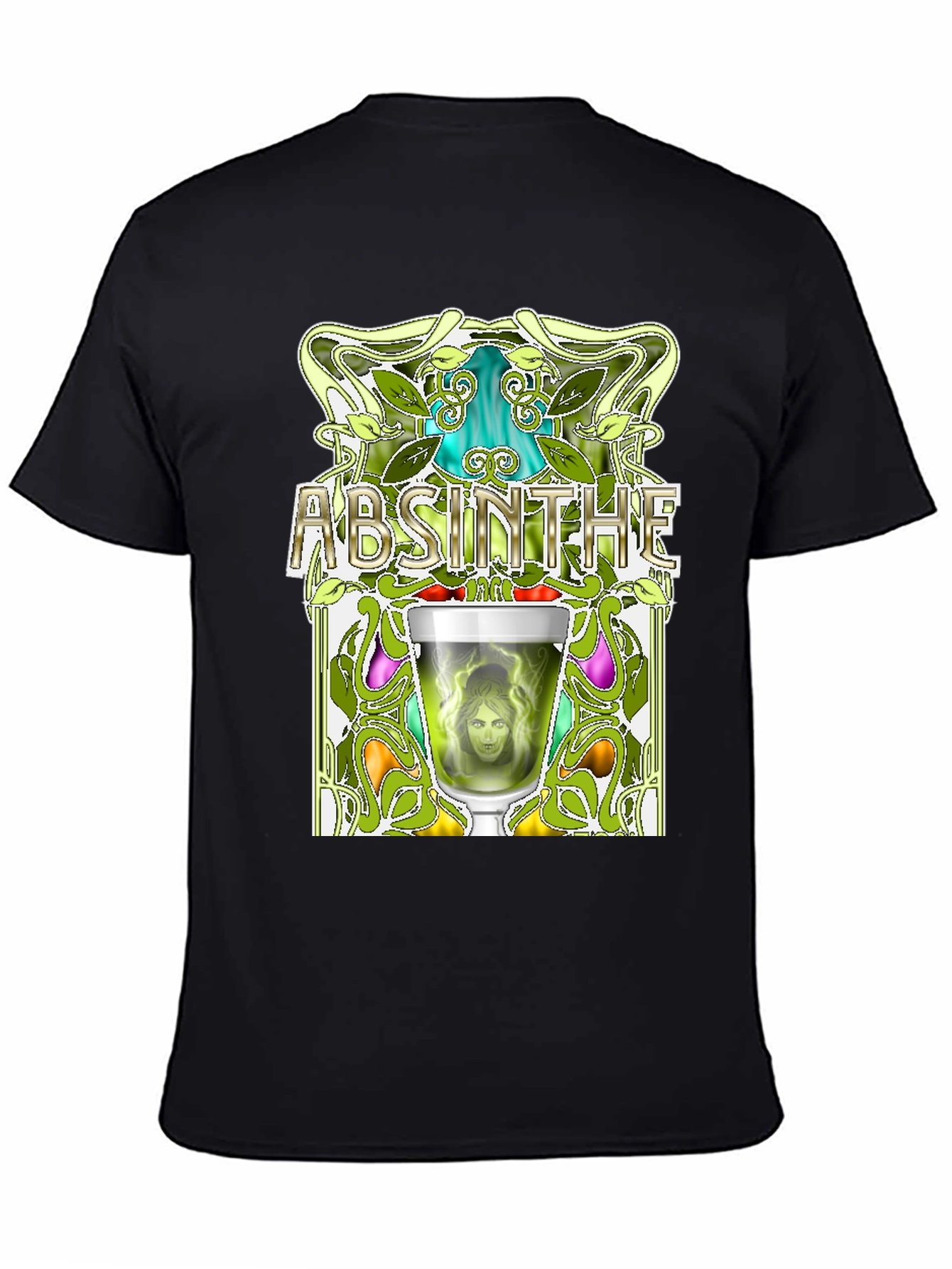 Absinthe Art Nouveau Graphic T-Shirt
