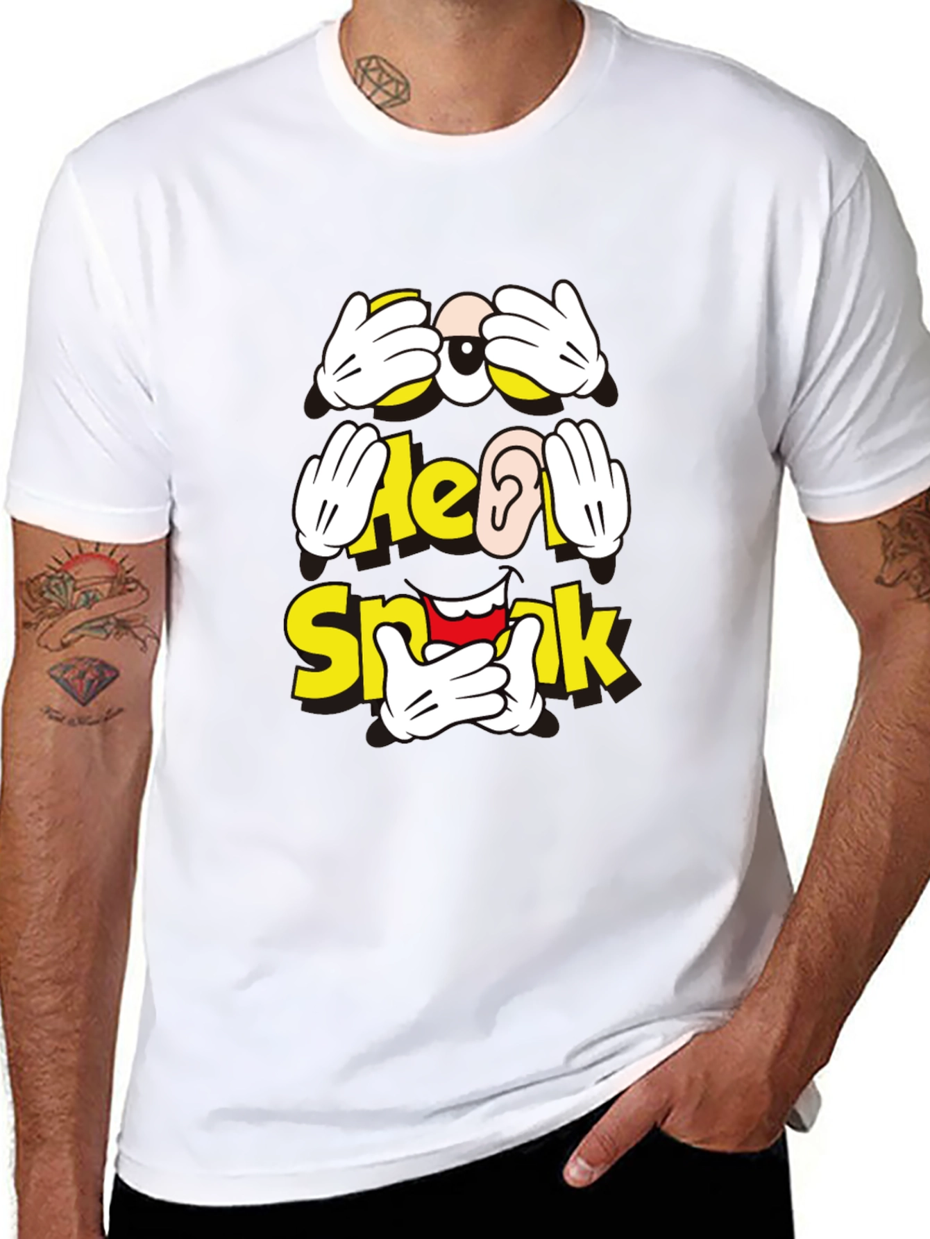 Hear No Speak No See No Evil Graphic T-Shirt