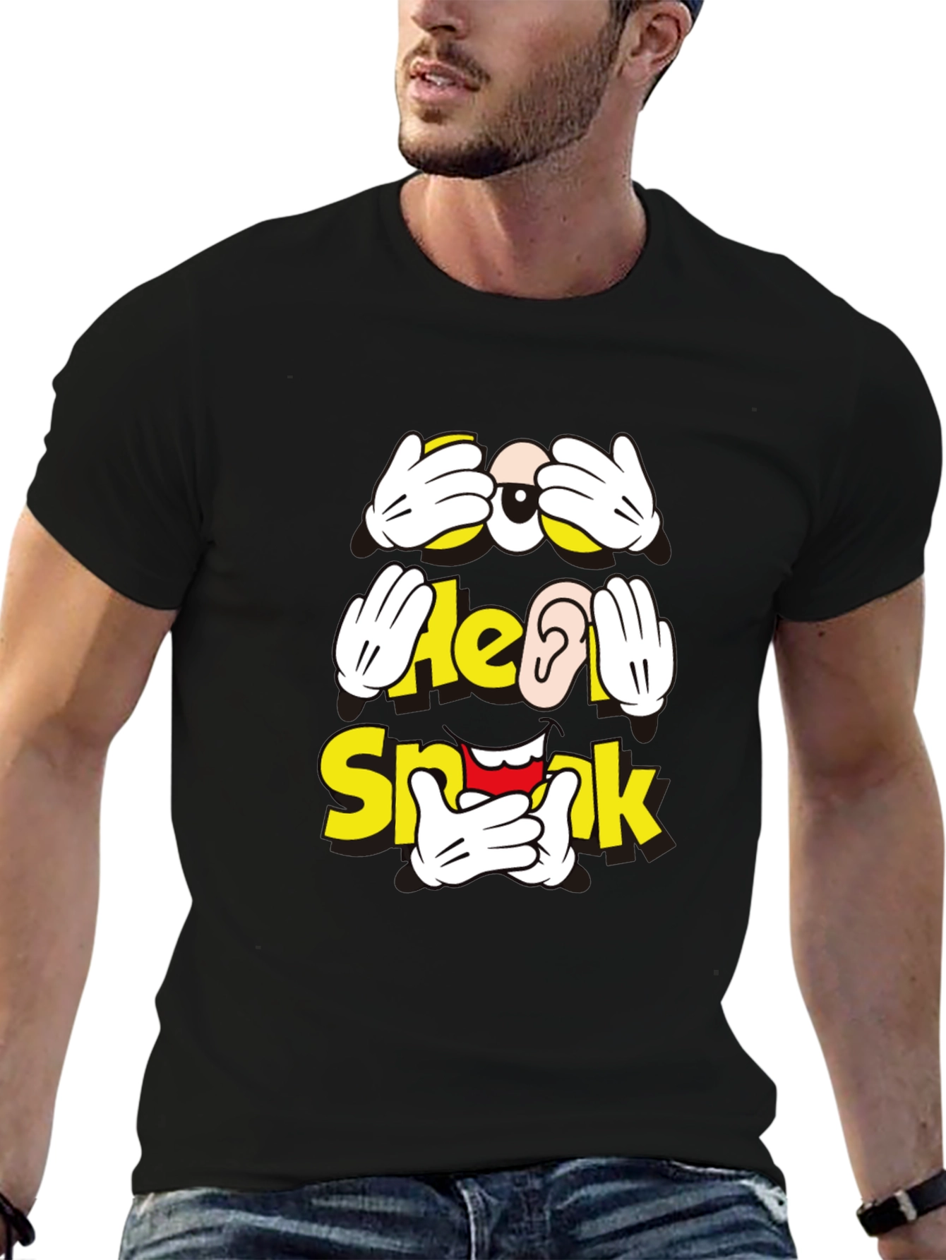 Hear No Speak No See No Evil Graphic T-Shirt