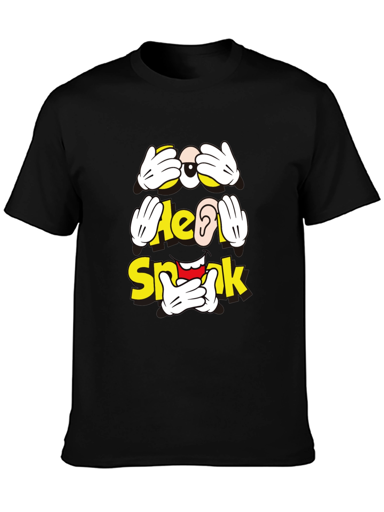 Hear No Speak No See No Evil Graphic T-Shirt