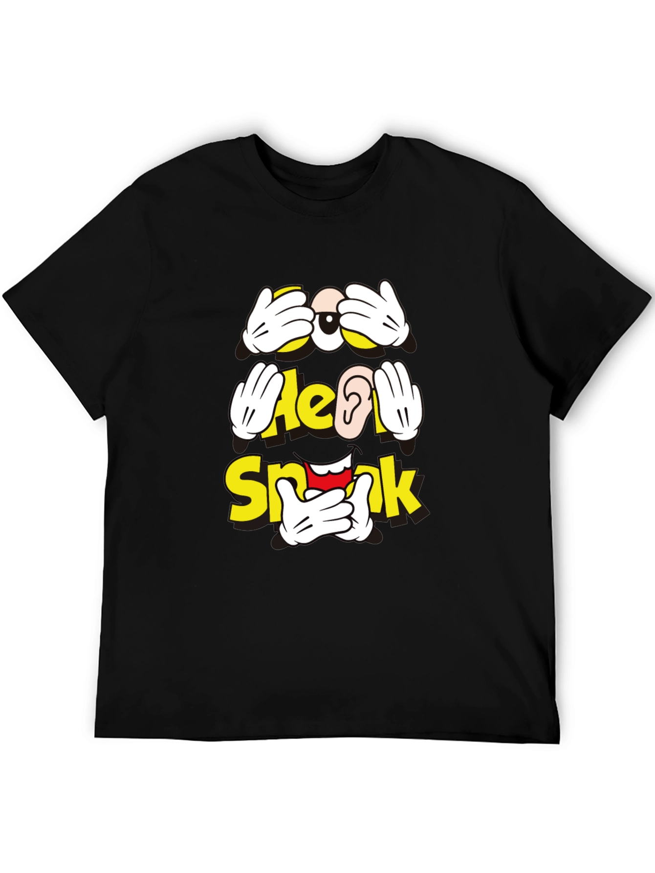 Hear No Speak No See No Evil Graphic T-Shirt