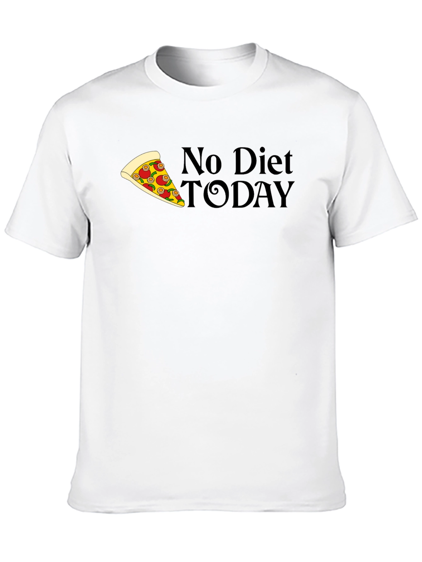 No Diet Today Pizza T-Shirt