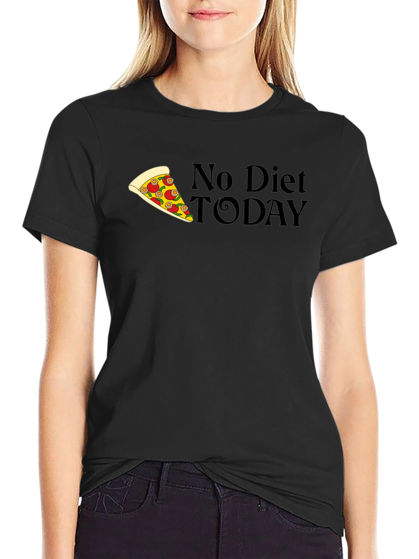 No Diet Today Pizza T-Shirt