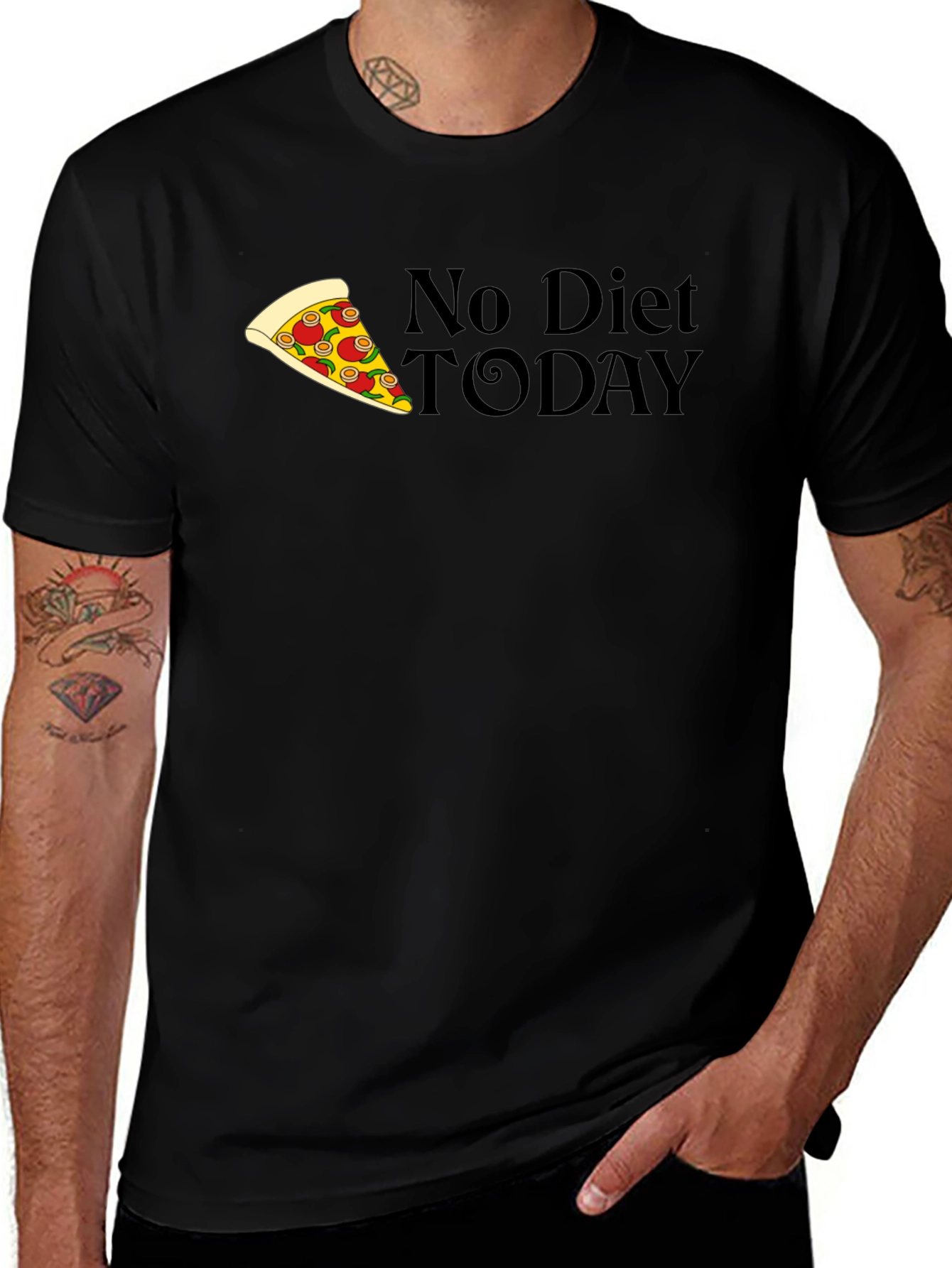 No Diet Today Pizza T-Shirt