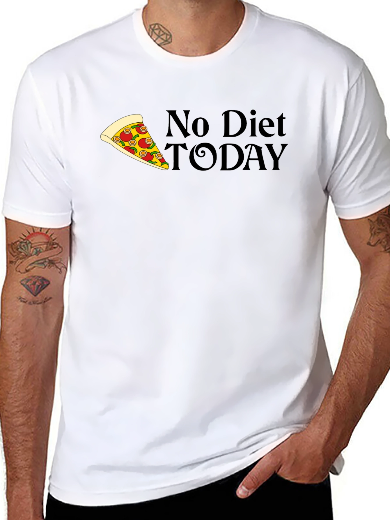 No Diet Today Pizza T-Shirt