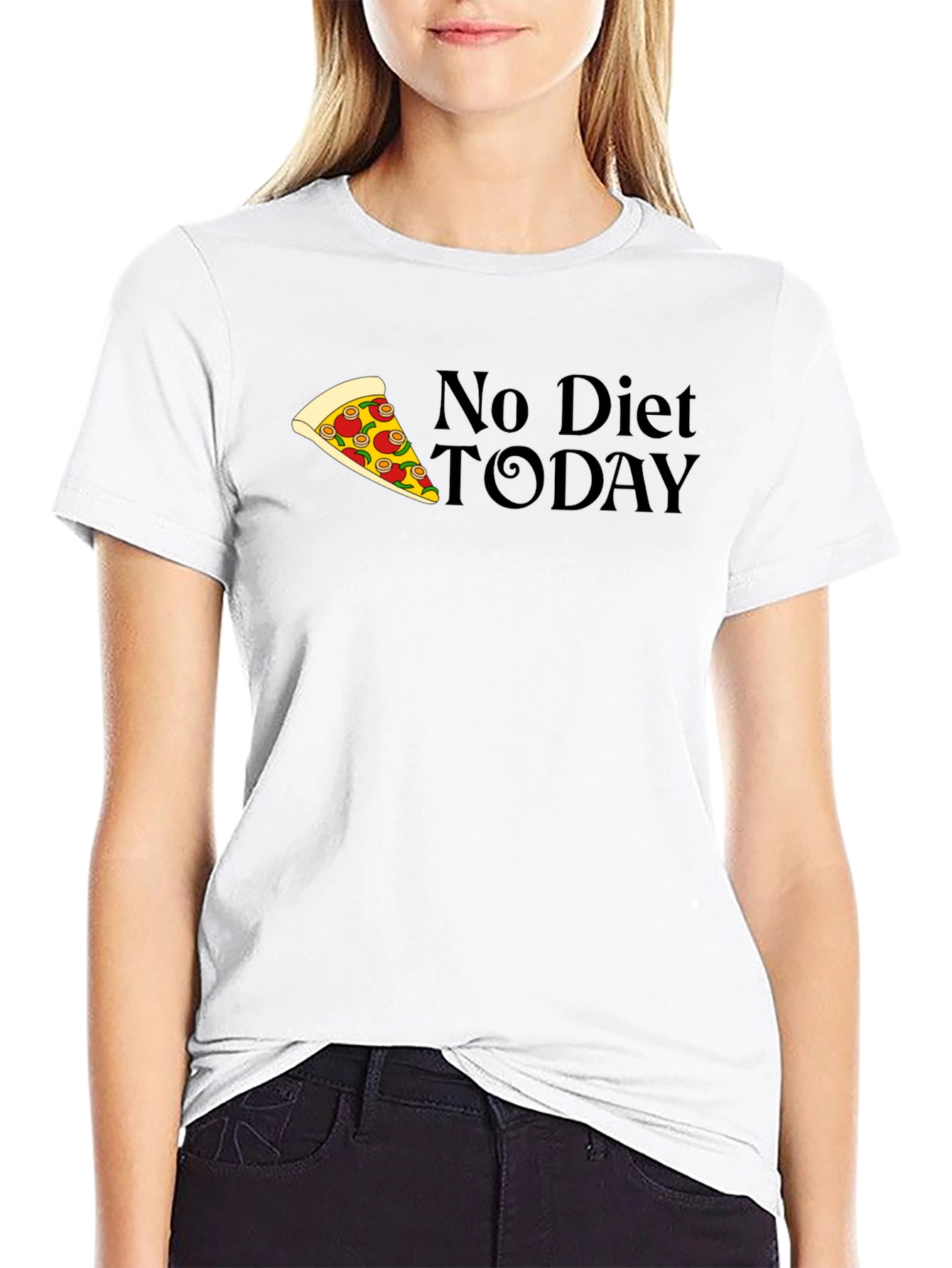 No Diet Today Pizza T-Shirt