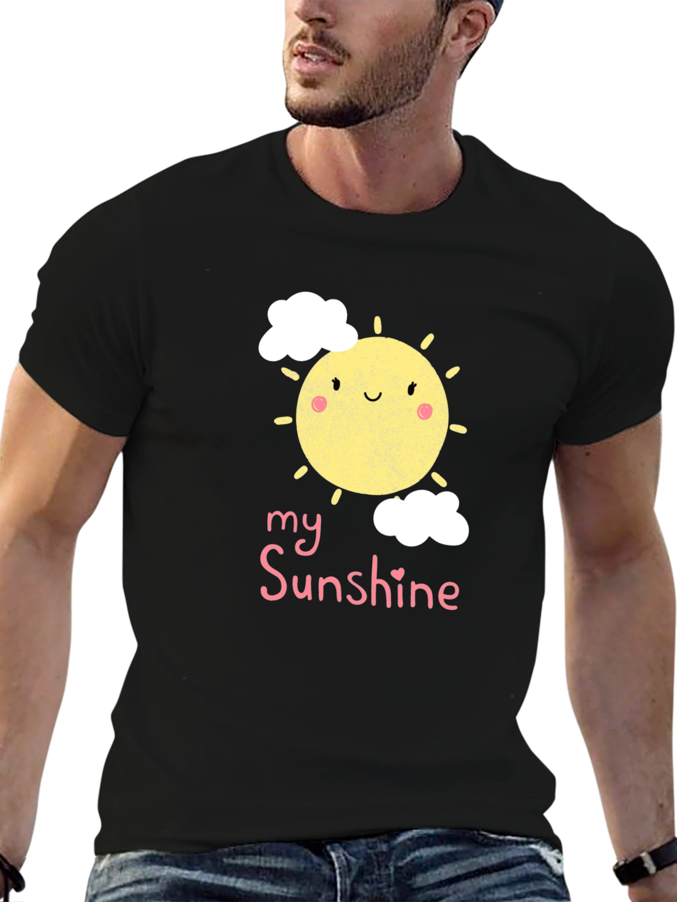 My Sunshine Graphic Tee - Mens Black T-Shirt