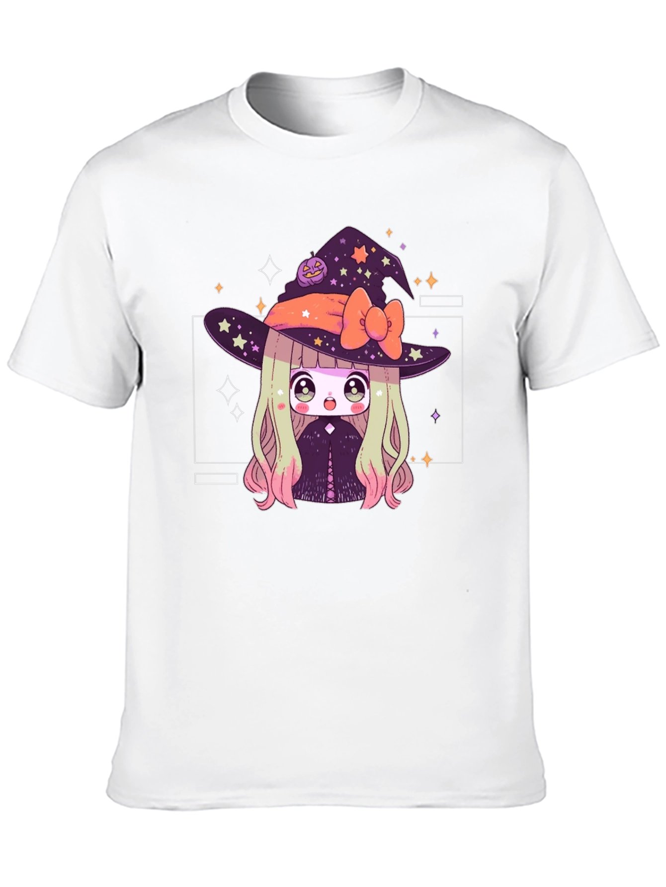 Kawaii Witch Halloween T-Shirt - Cute Anime Style