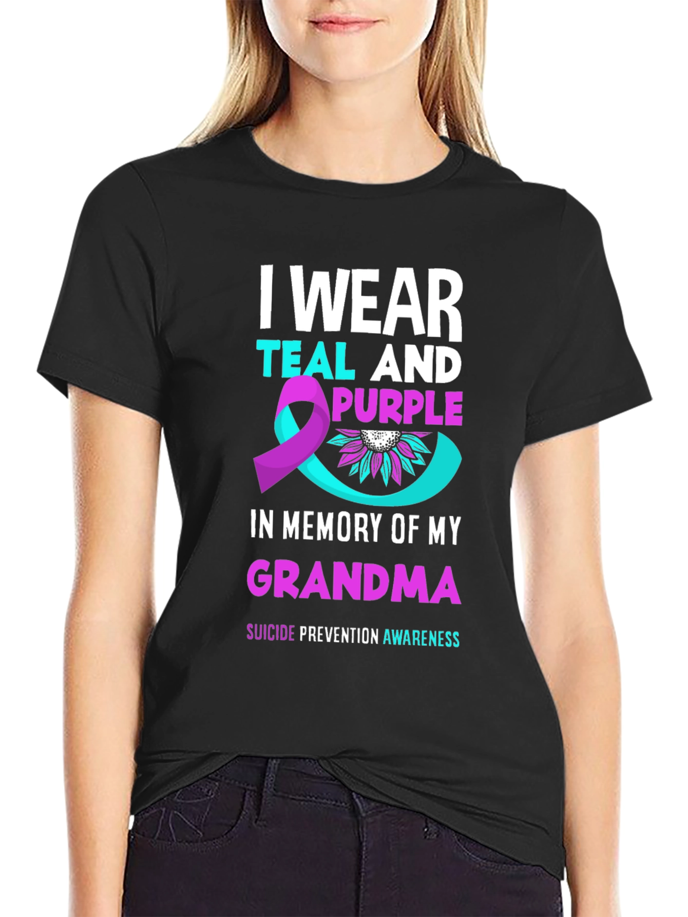 Teal & Purple Suicide Prevention Awareness T-Shirt