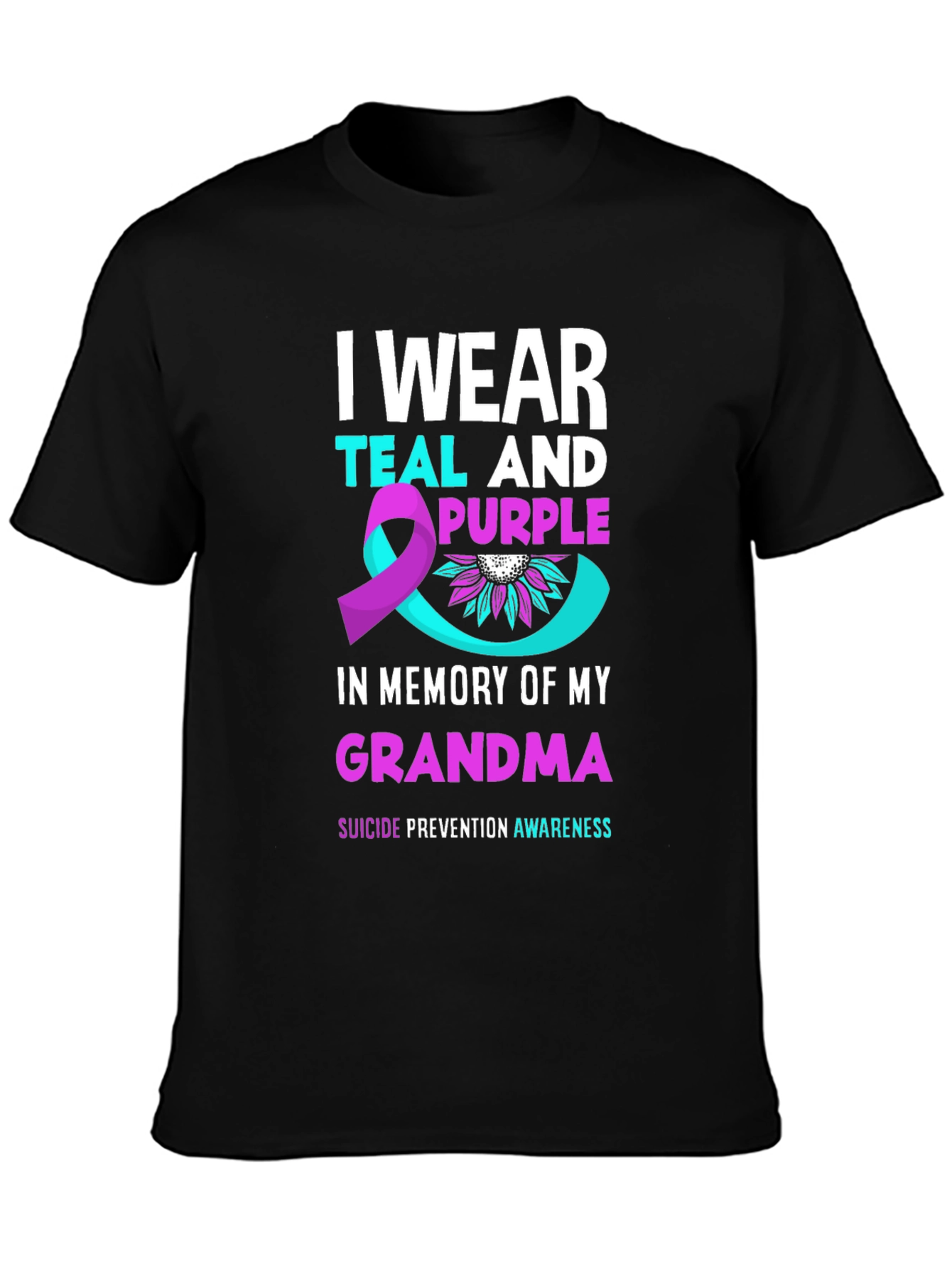 Teal & Purple Suicide Prevention Awareness T-Shirt