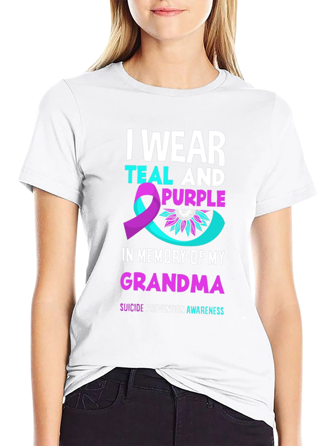 Teal & Purple Suicide Prevention Awareness T-Shirt