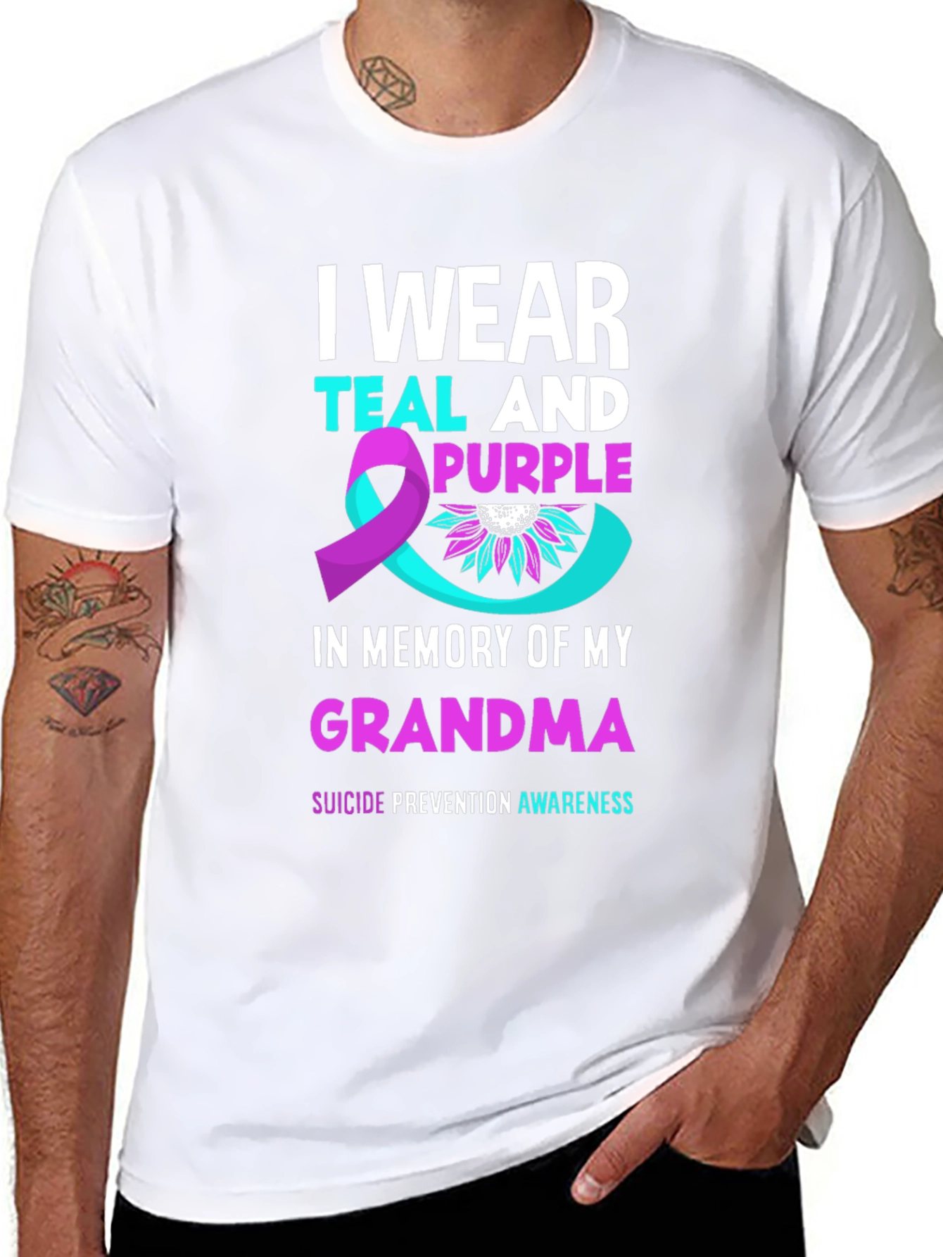 Teal & Purple Suicide Prevention Awareness T-Shirt