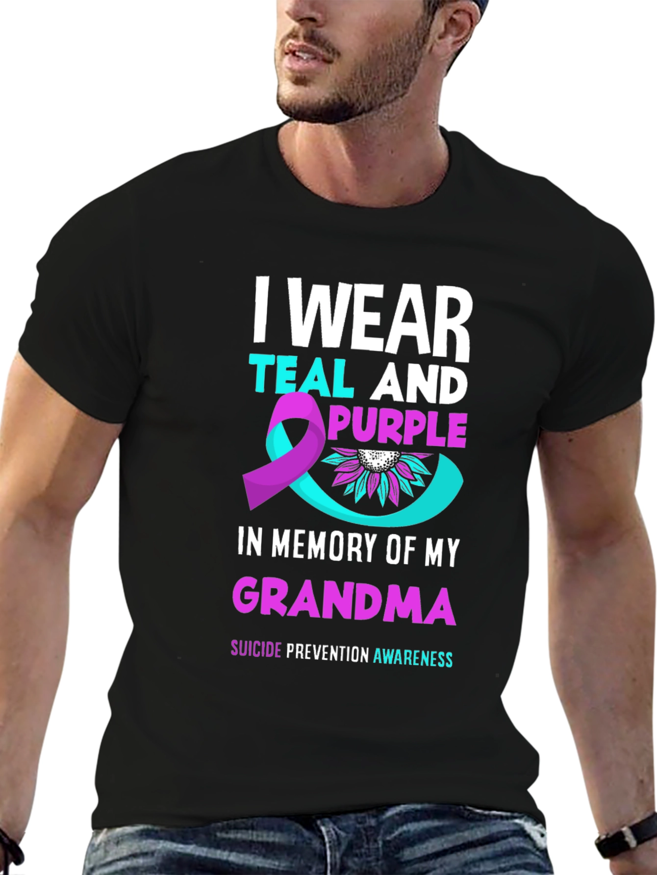Teal & Purple Suicide Prevention Awareness T-Shirt