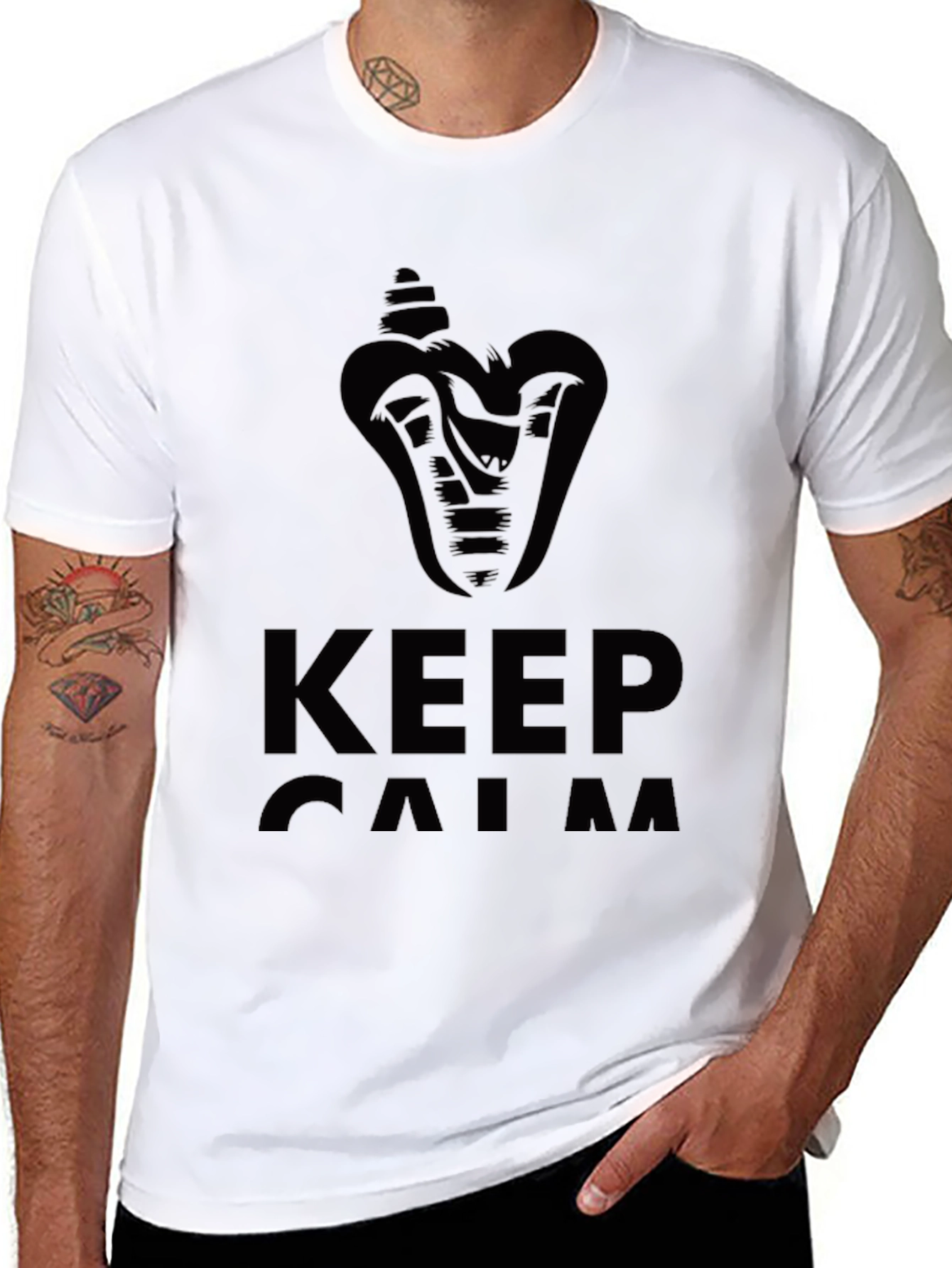 Keep Calm Cobra T-Shirt - Stylish and Comfortable