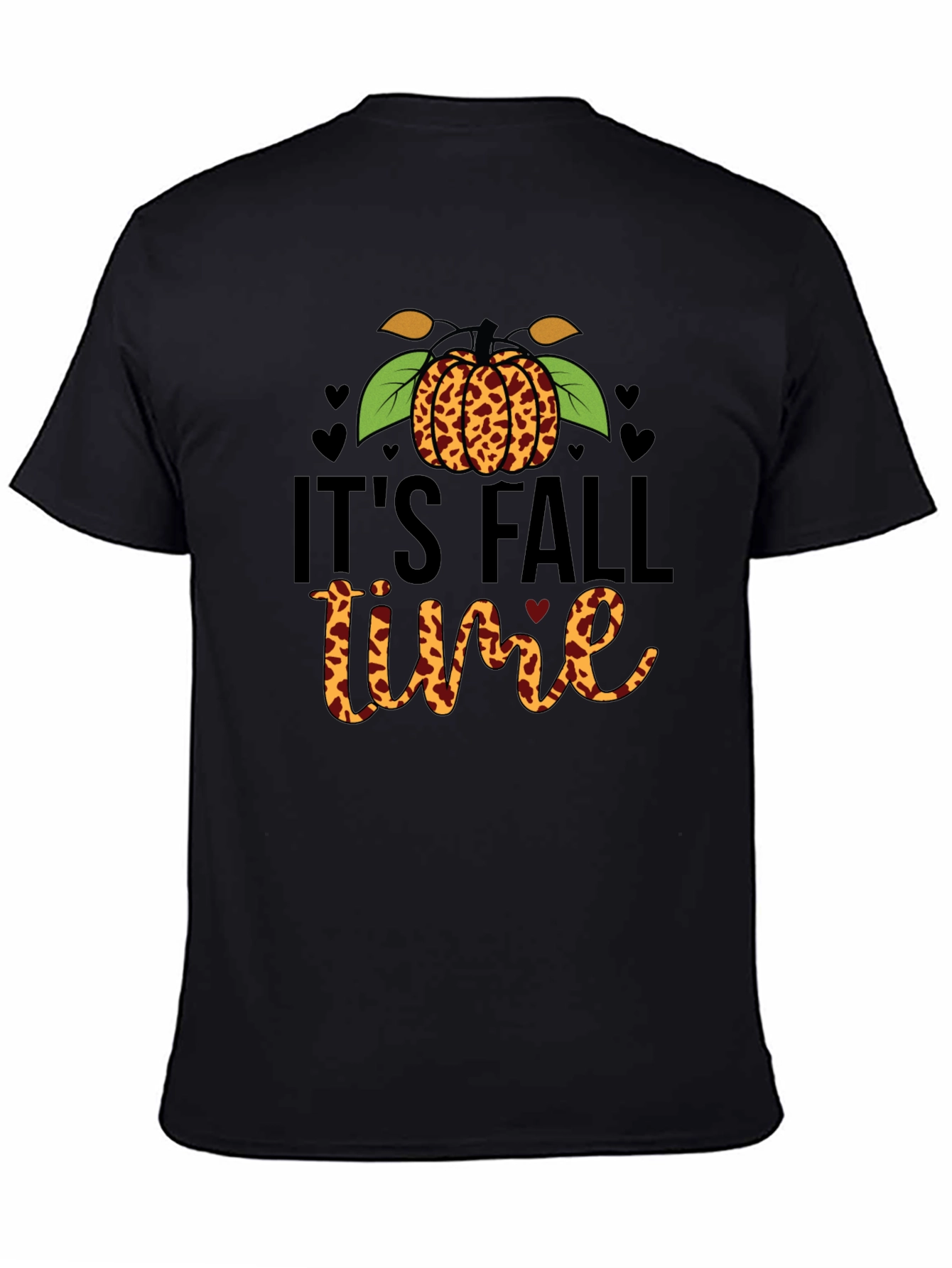 Its Fall Time Leopard Pumpkin T-Shirt