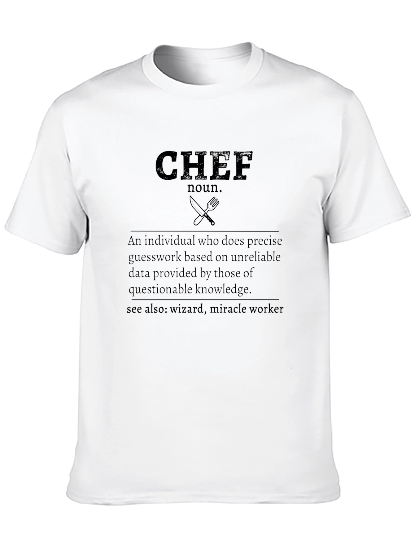 Chef Definition T-Shirt - Culinary Wizard Tee