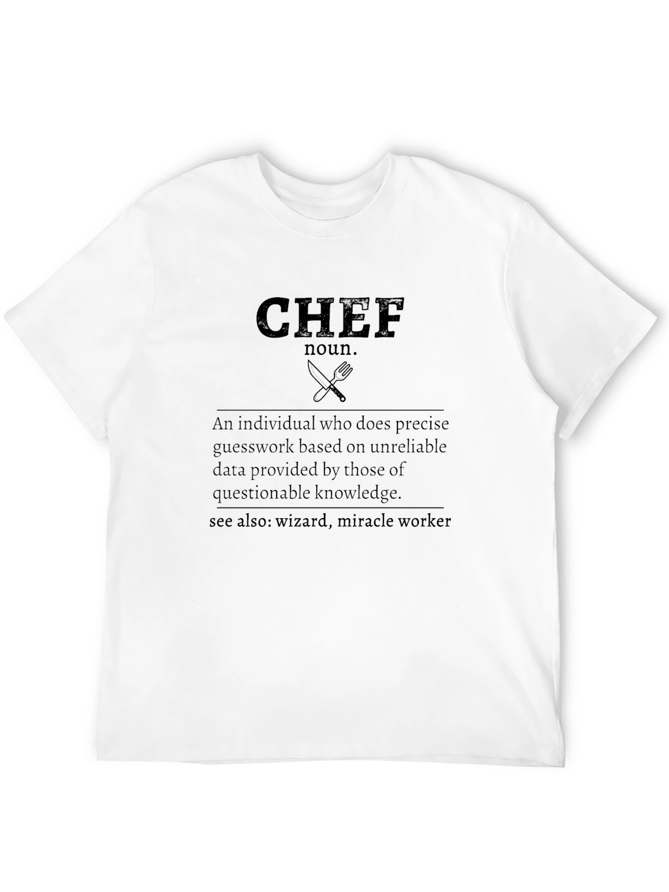 Chef Definition T-Shirt - Culinary Wizard Tee
