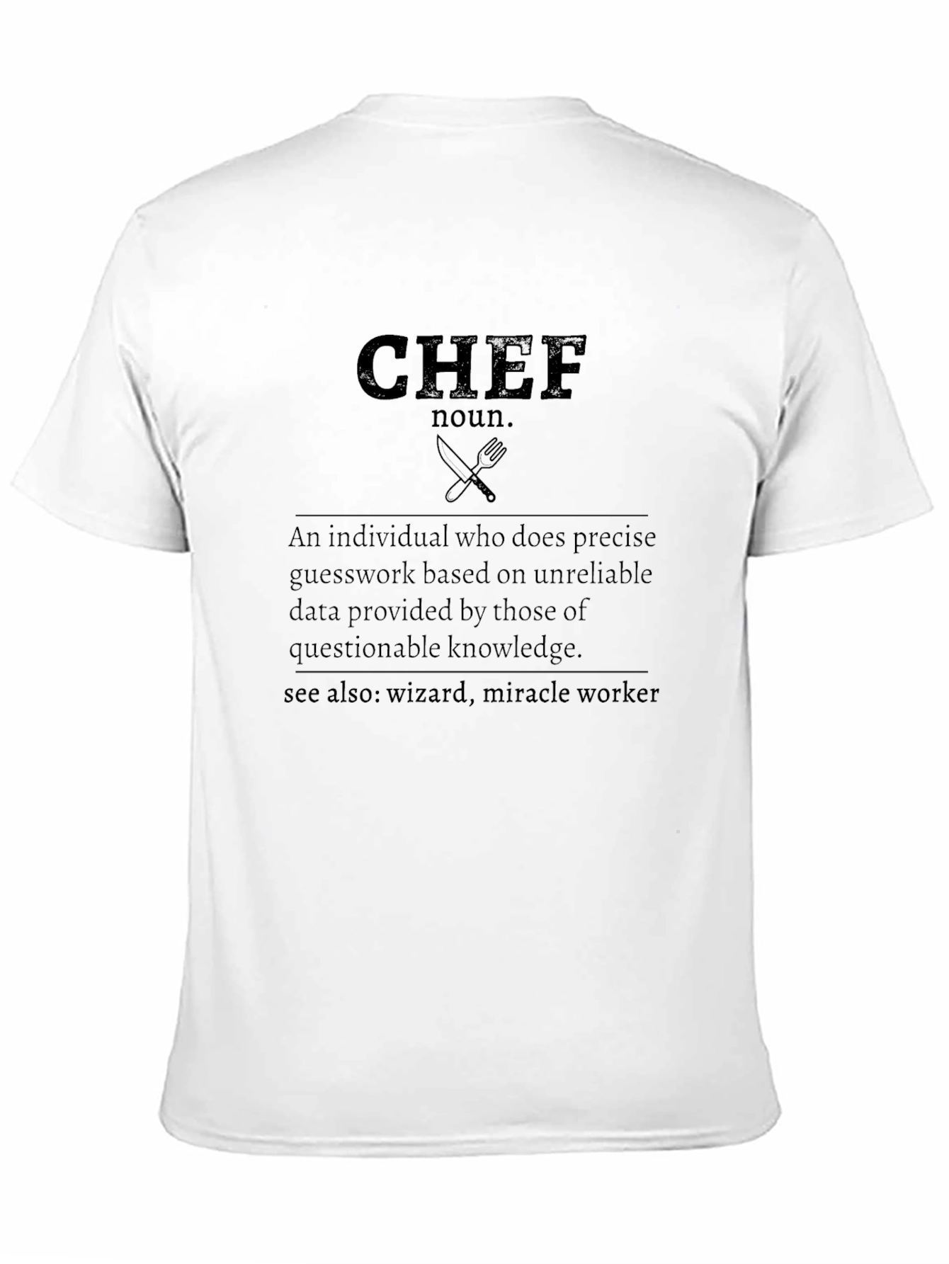 Chef Definition T-Shirt - Culinary Wizard Tee