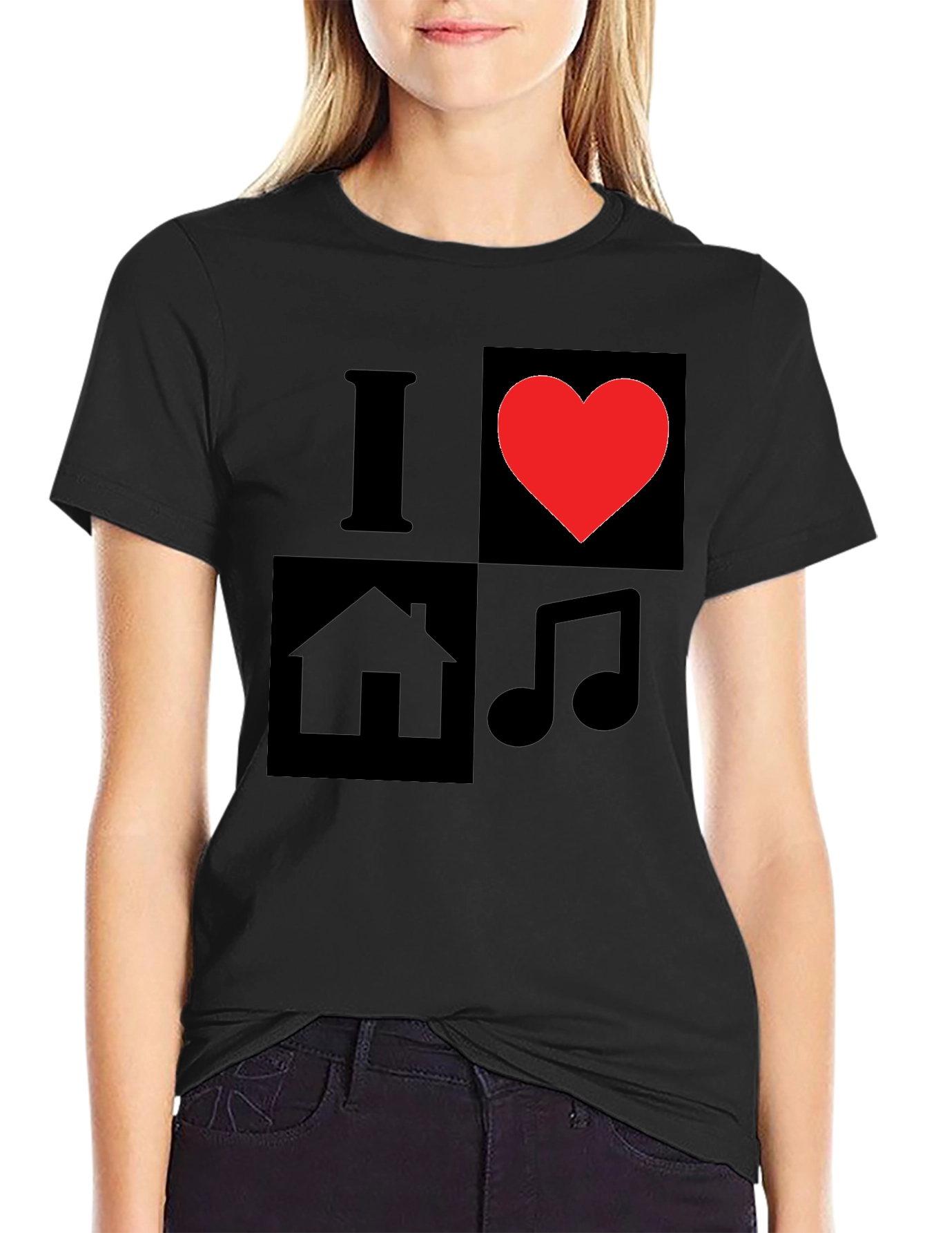 I Love House Music Graphic T-Shirt