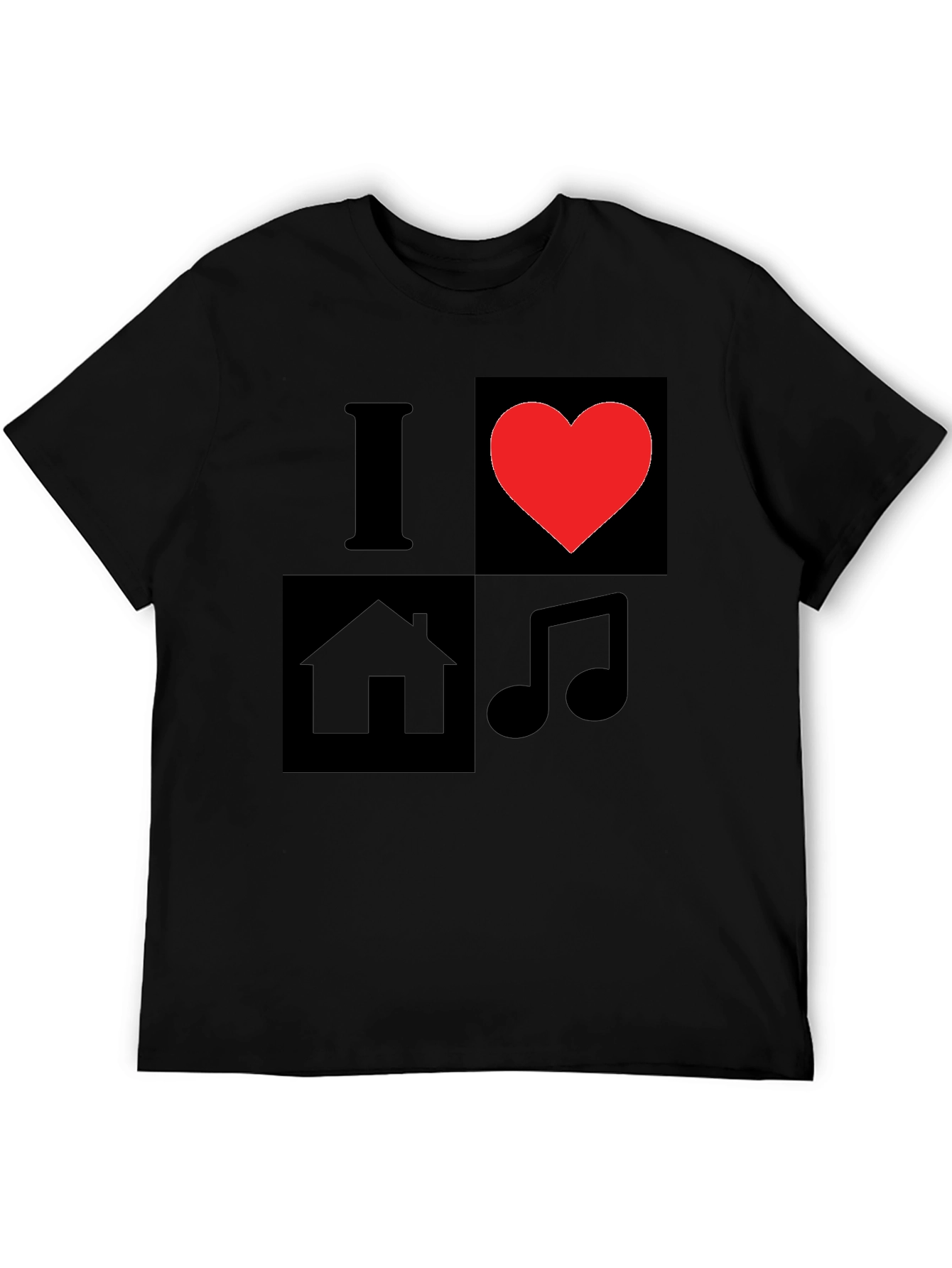 I Love House Music Graphic T-Shirt
