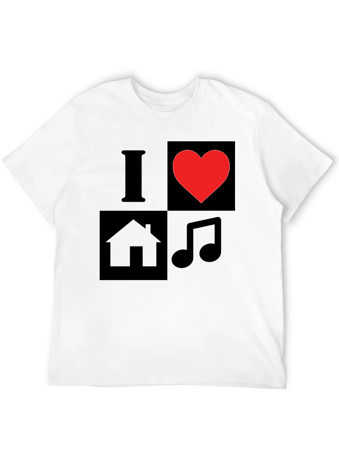 I Love House Music Graphic T-Shirt