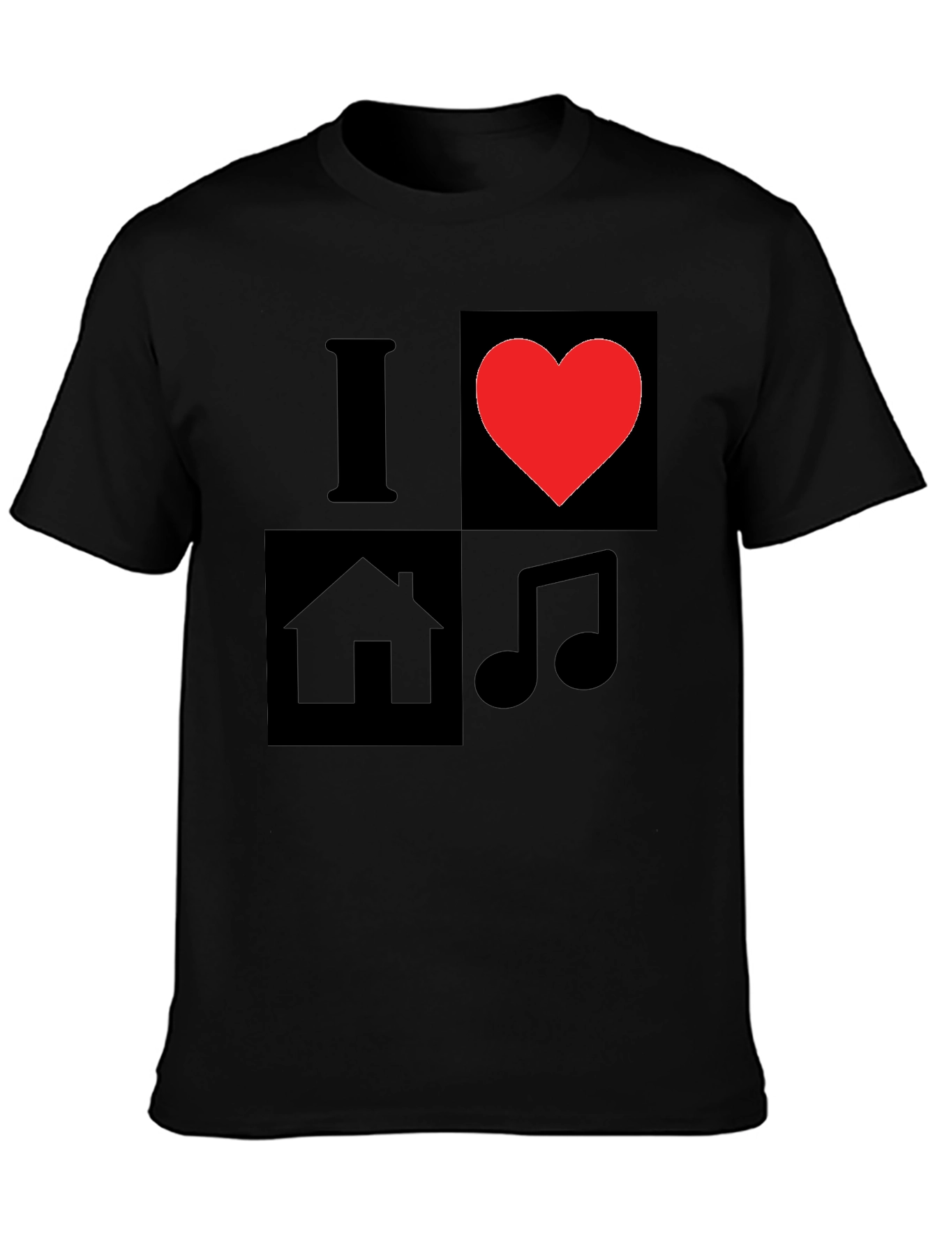 I Love House Music Graphic T-Shirt
