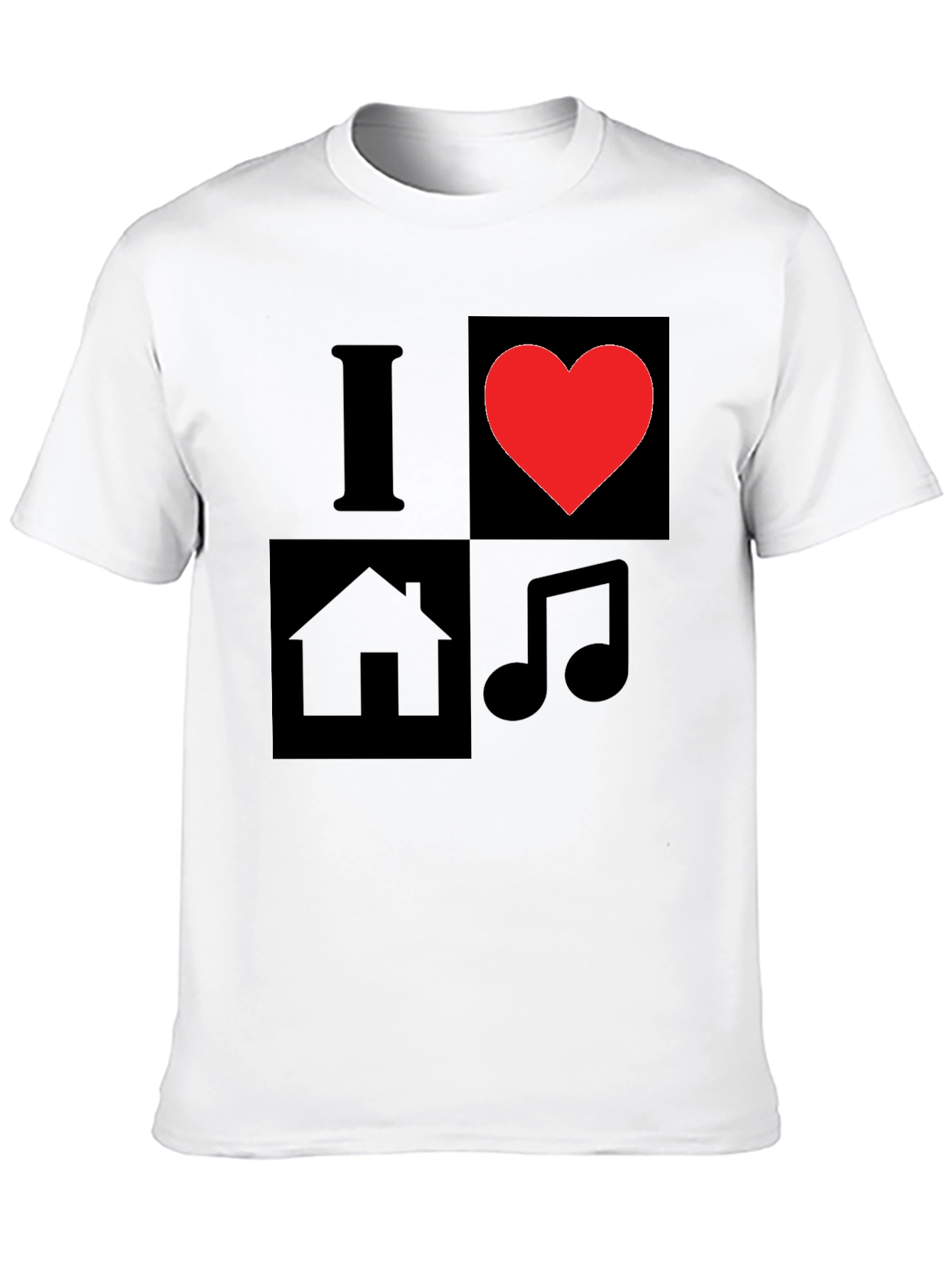 I Love House Music Graphic T-Shirt