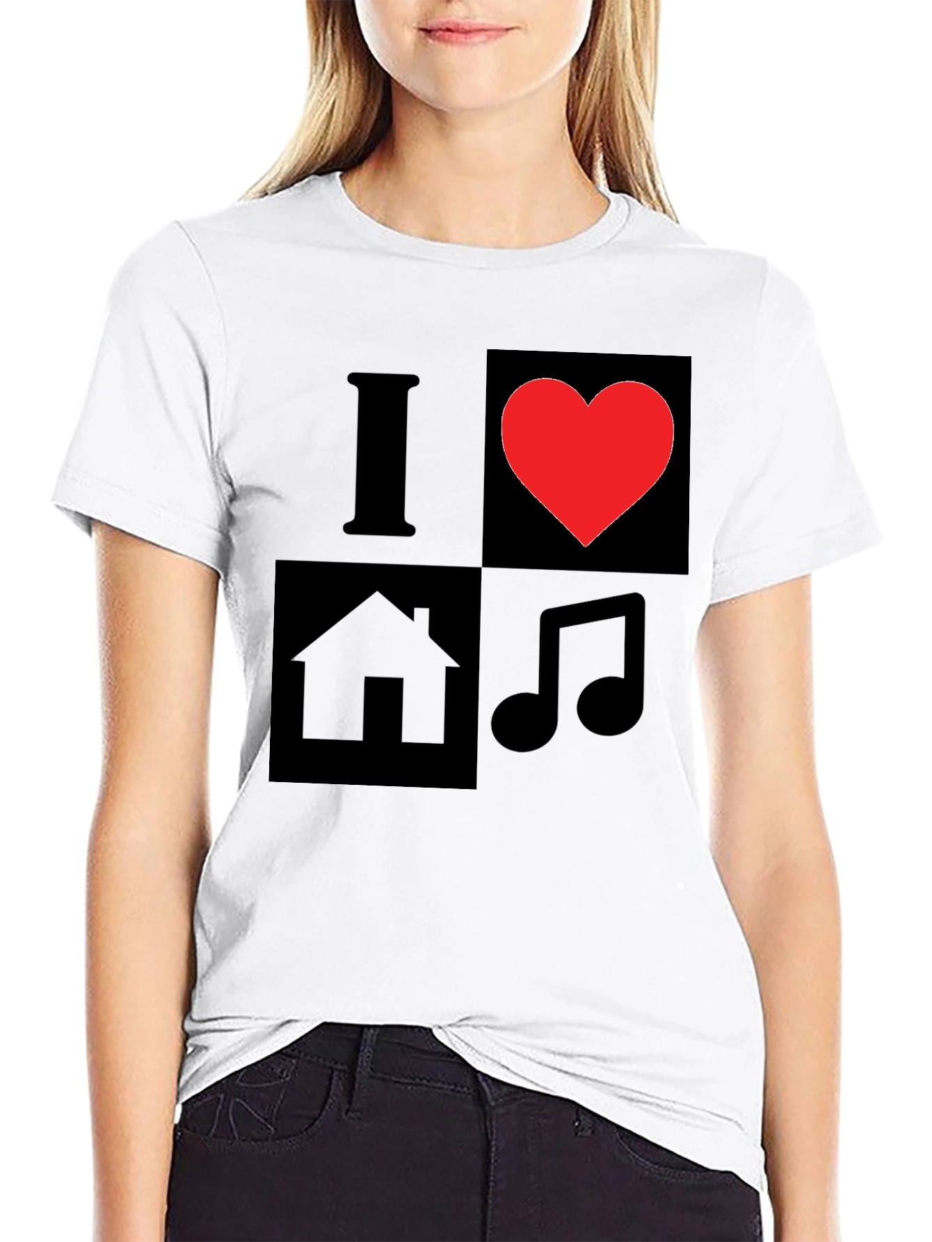 I Love House Music Graphic T-Shirt
