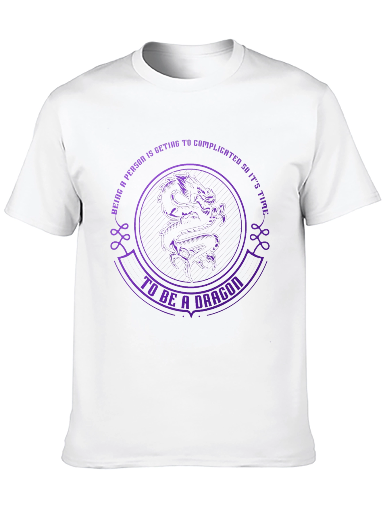 Be A Dragon Black T-Shirt - Unique Design