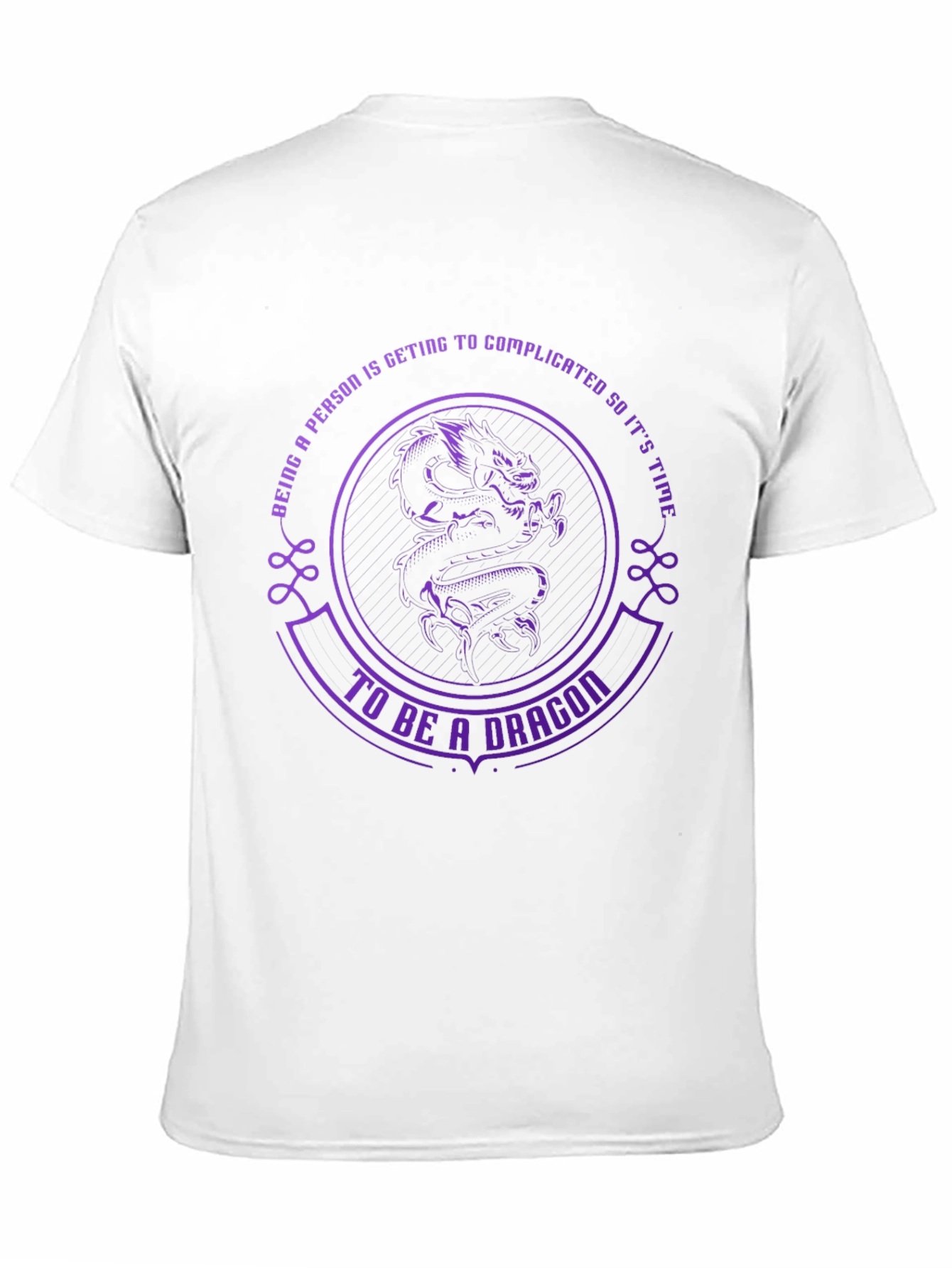Be A Dragon Black T-Shirt - Unique Design