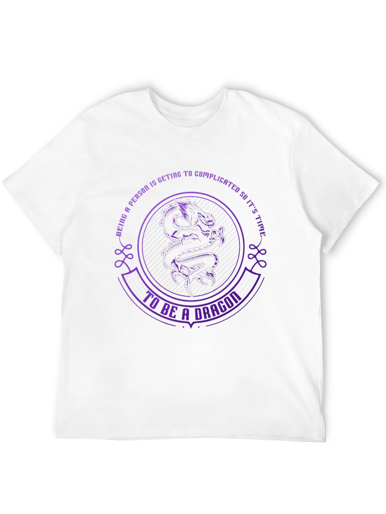 Be A Dragon Black T-Shirt - Unique Design