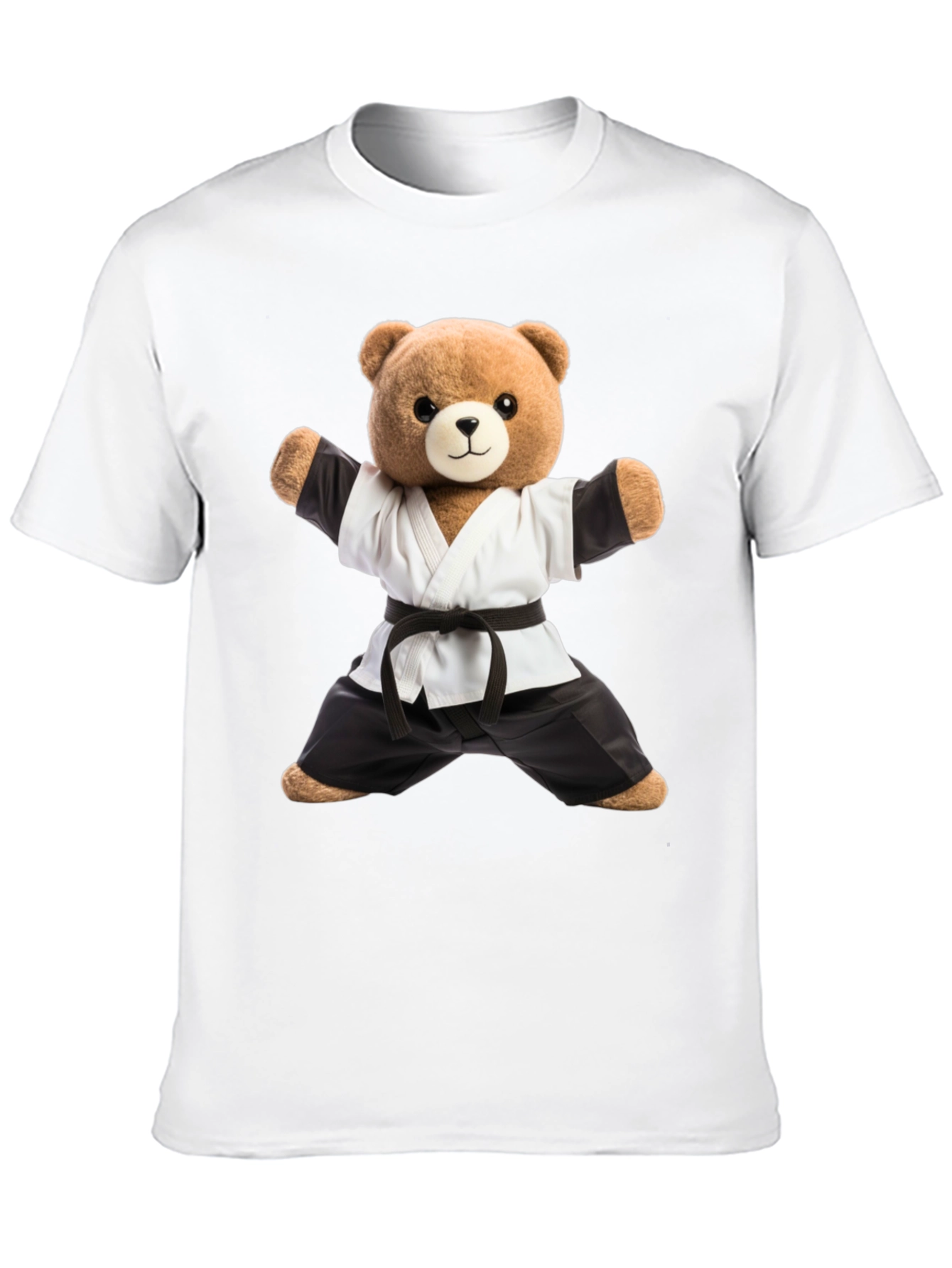 Karate Bear T-Shirt - Black Belt Style