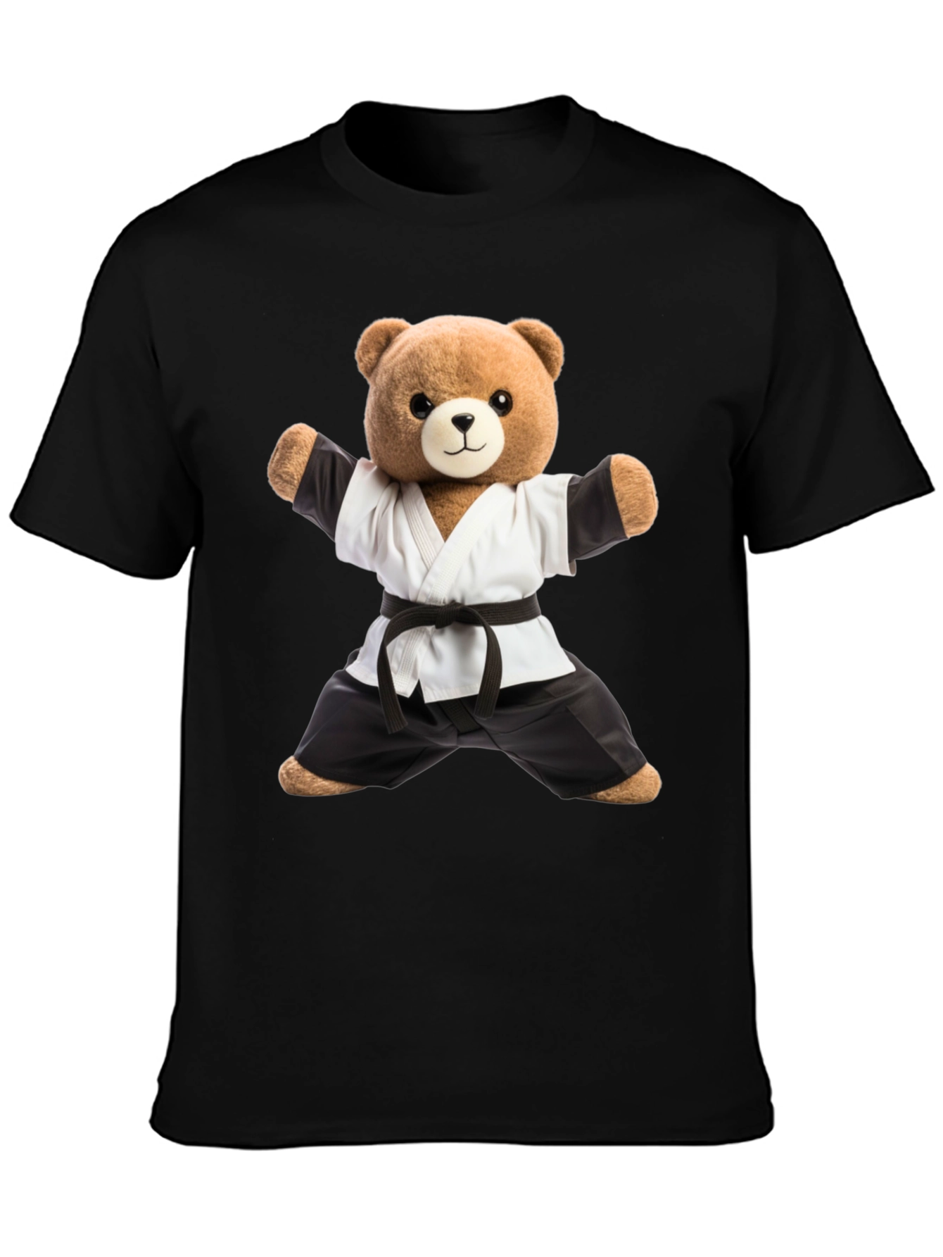 Karate Bear T-Shirt - Black Belt Style