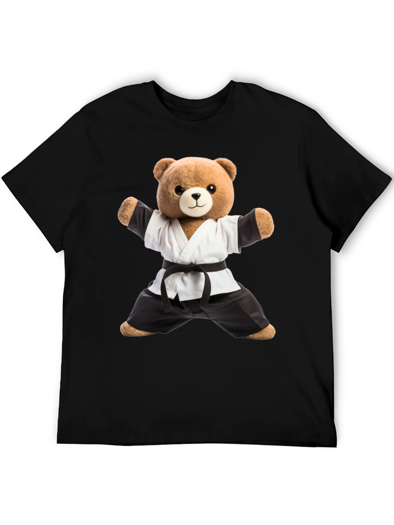 Karate Bear T-Shirt - Black Belt Style