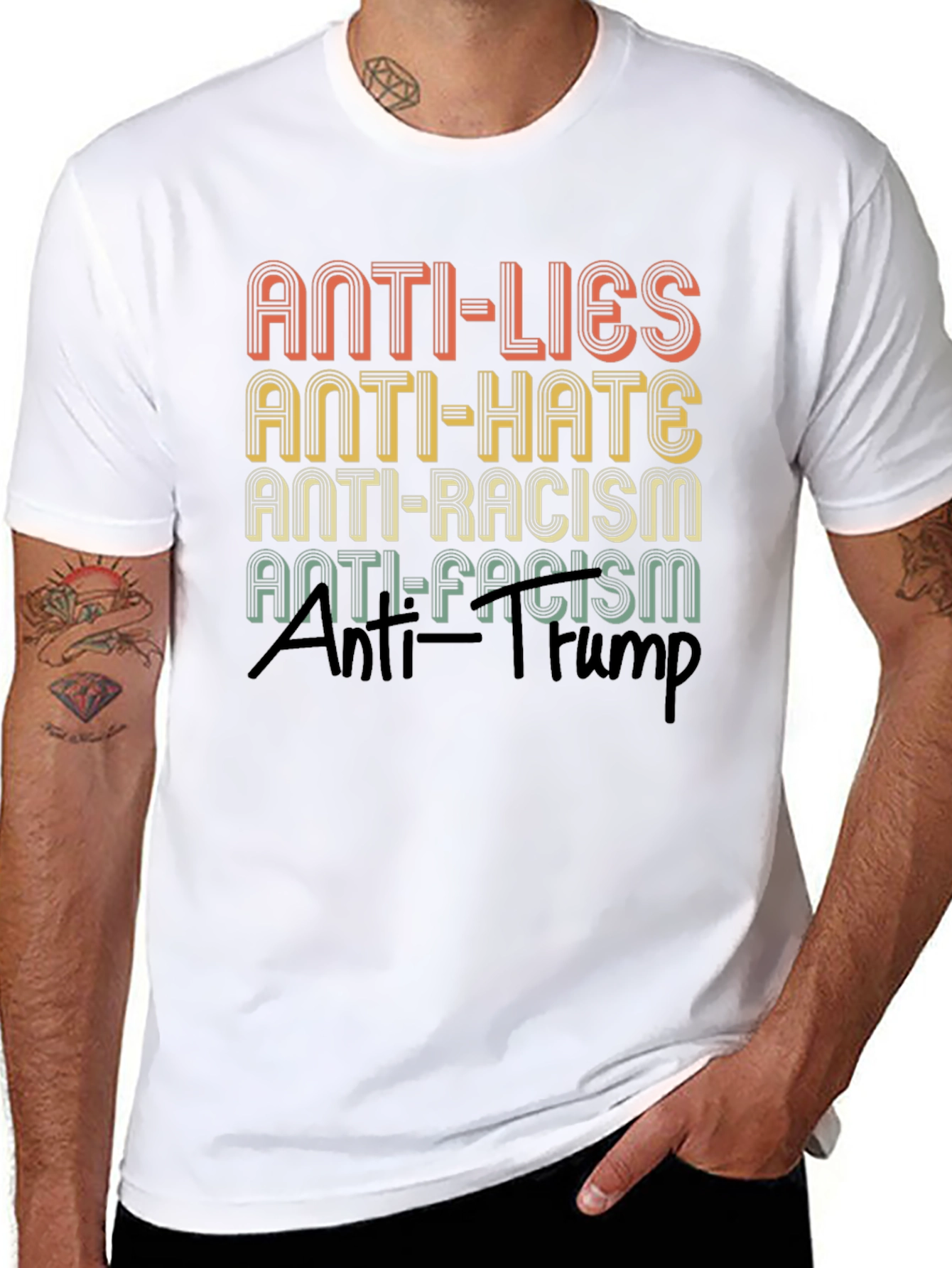 Anti-Lies Anti-Hate Graphic T-Shirt