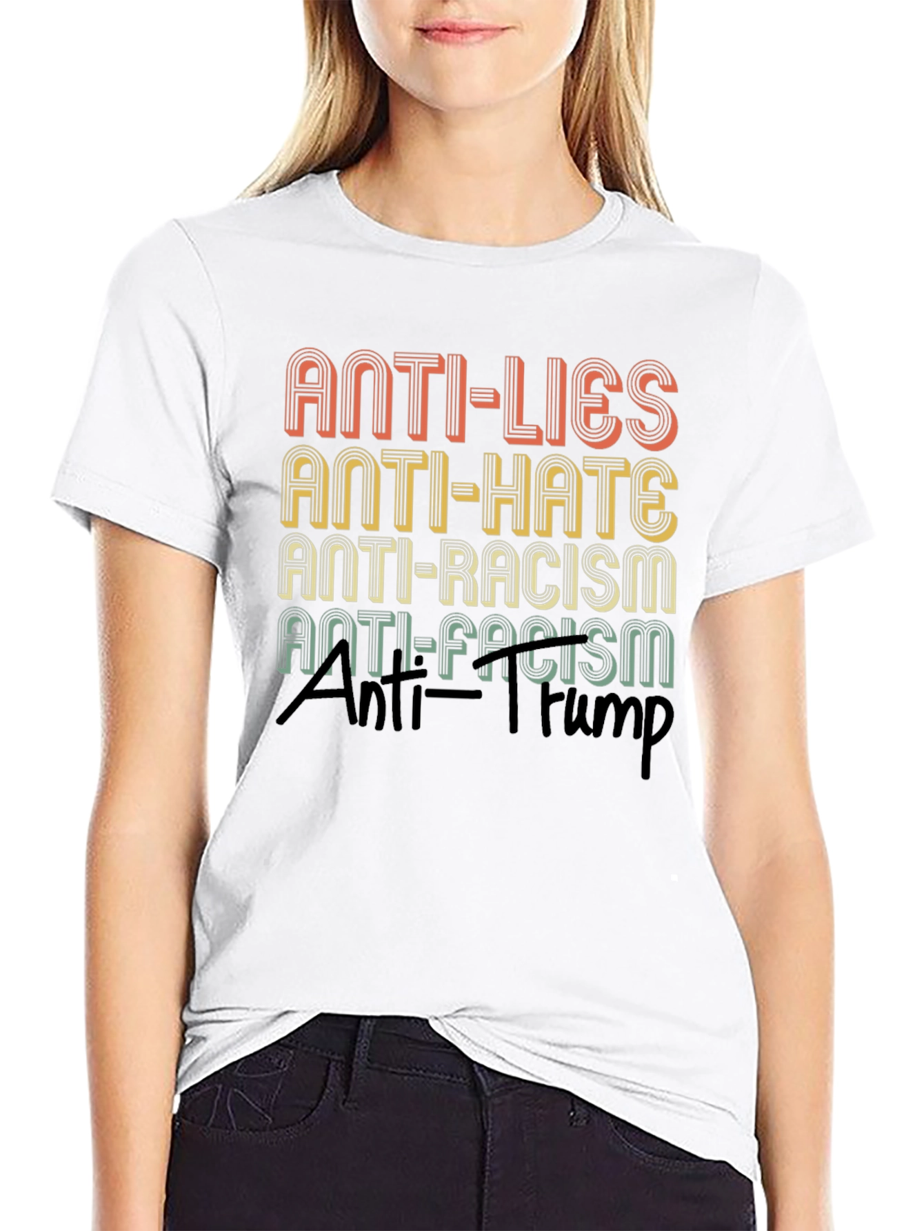 Anti-Lies Anti-Hate Graphic T-Shirt