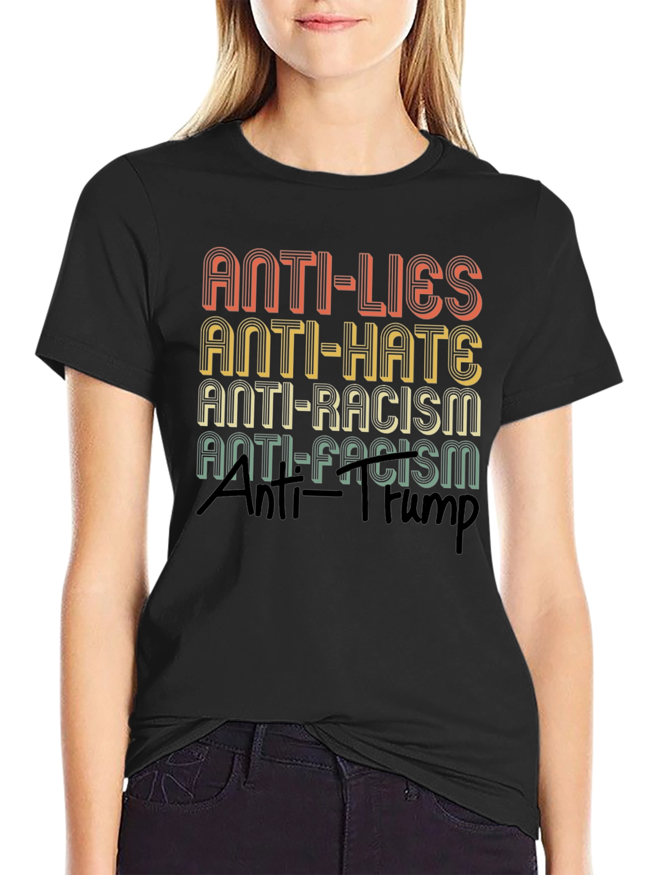 Anti-Lies Anti-Hate Graphic T-Shirt