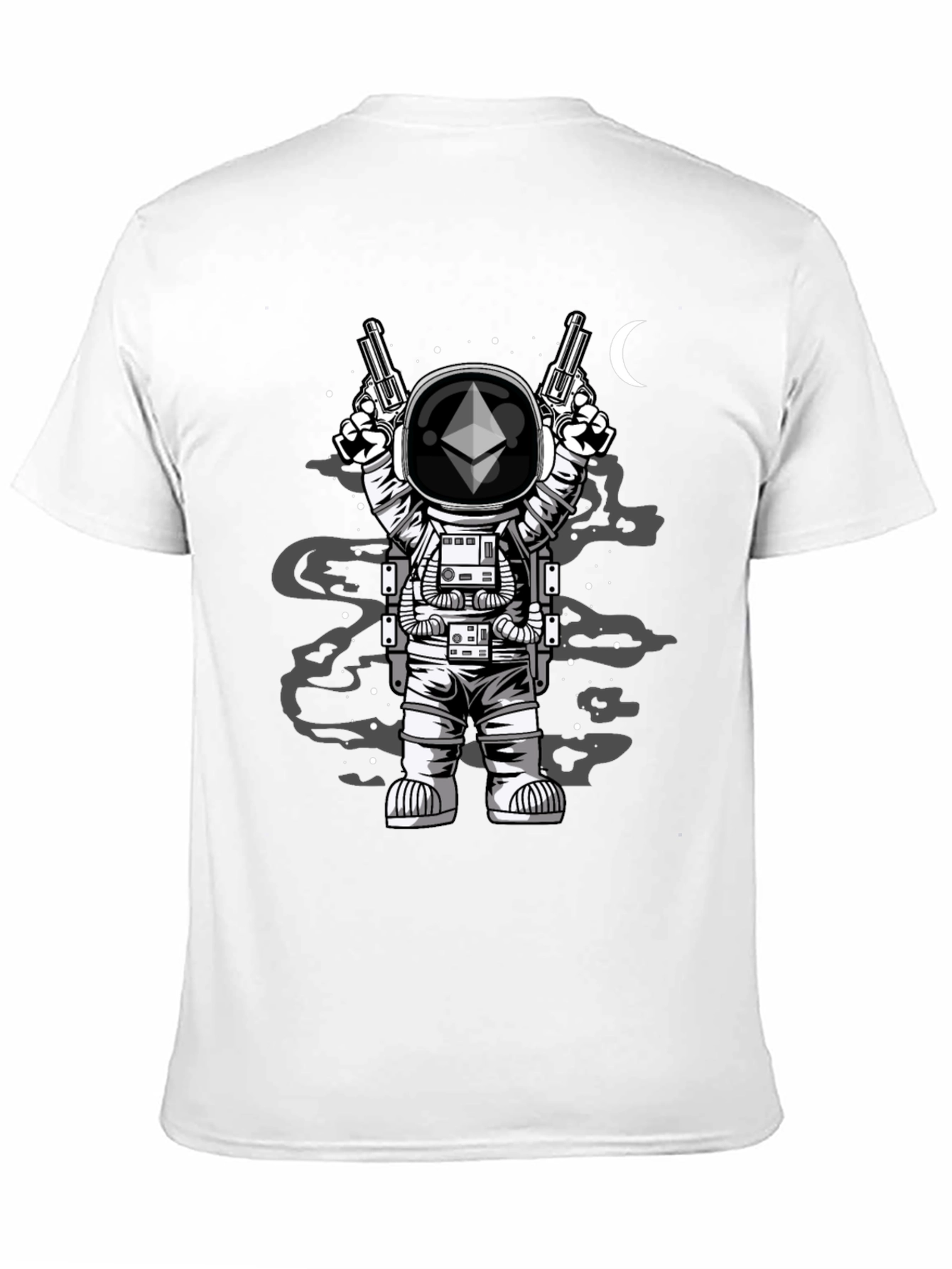 Ethereum Astronaut T-Shirt - Crypto Space Design