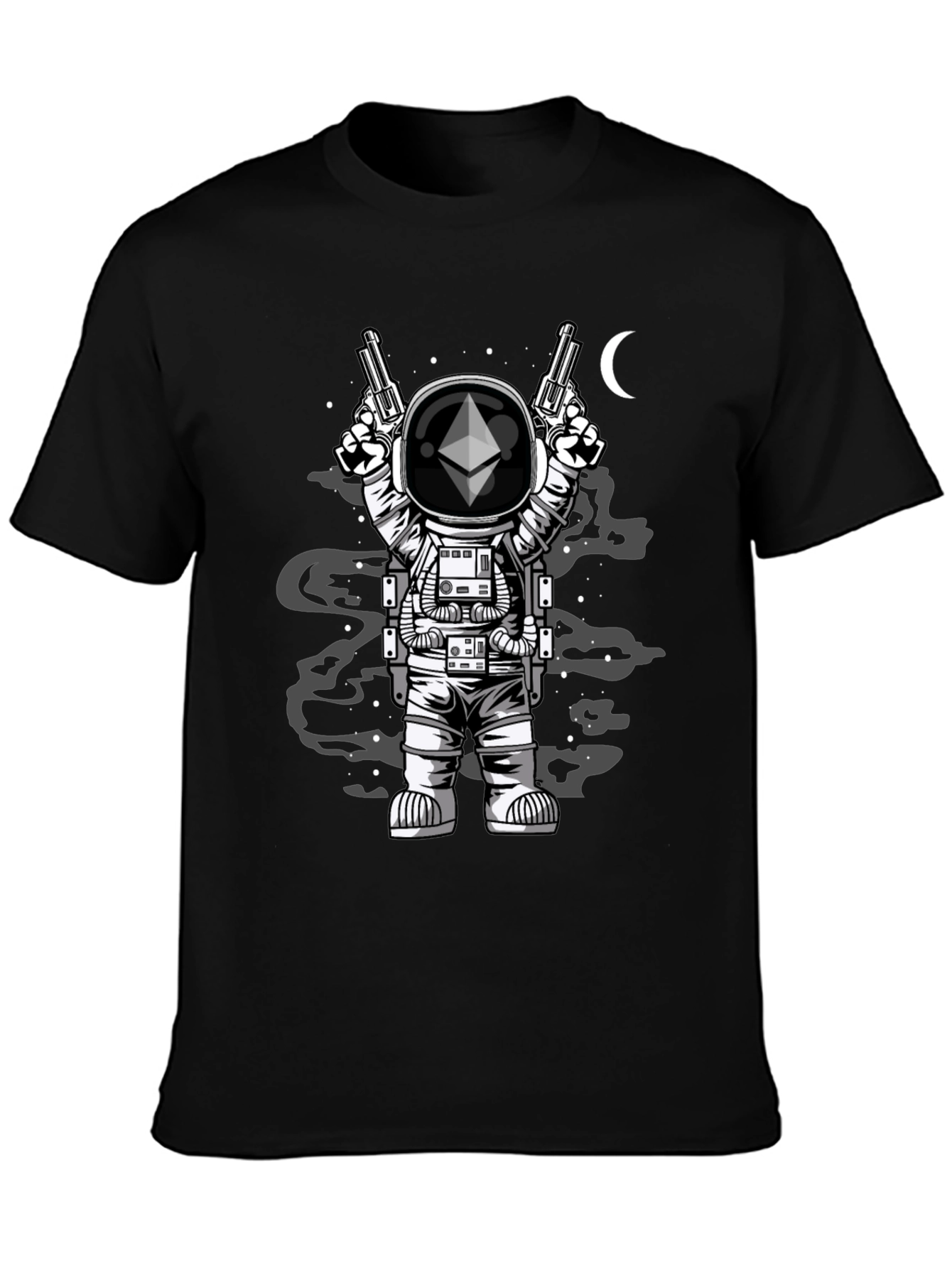 Ethereum Astronaut T-Shirt - Crypto Space Design