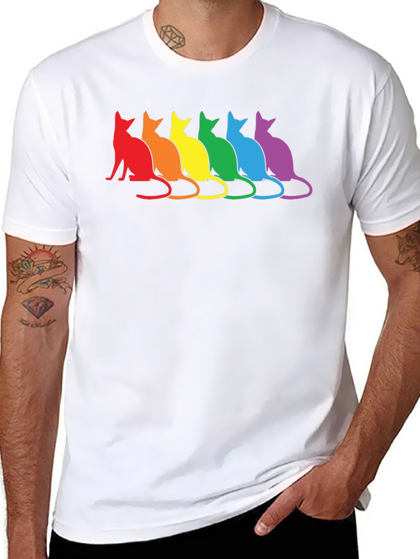 Rainbow Cat T-Shirt - Pride Cats Tee