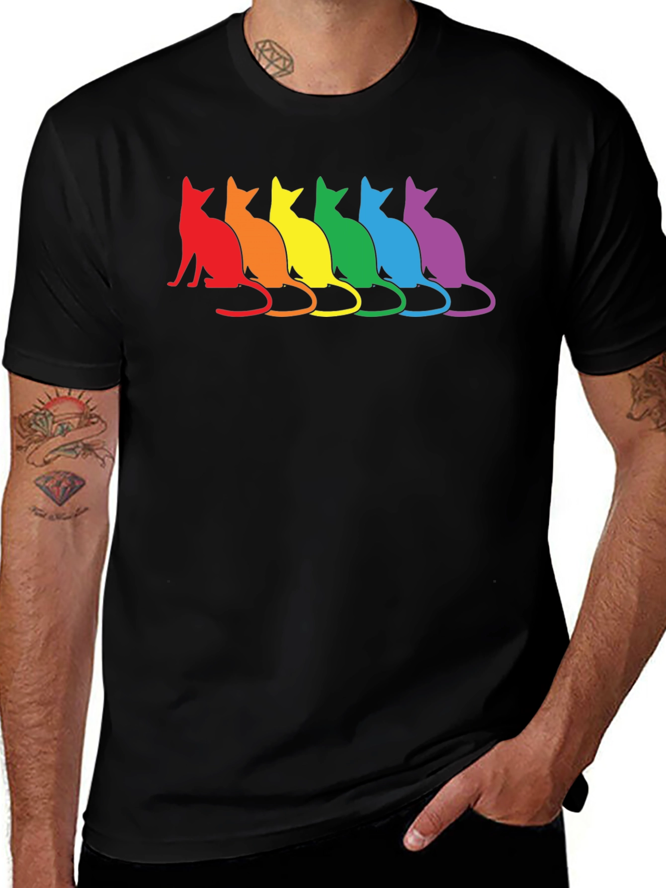 Rainbow Cat T-Shirt - Pride Cats Tee