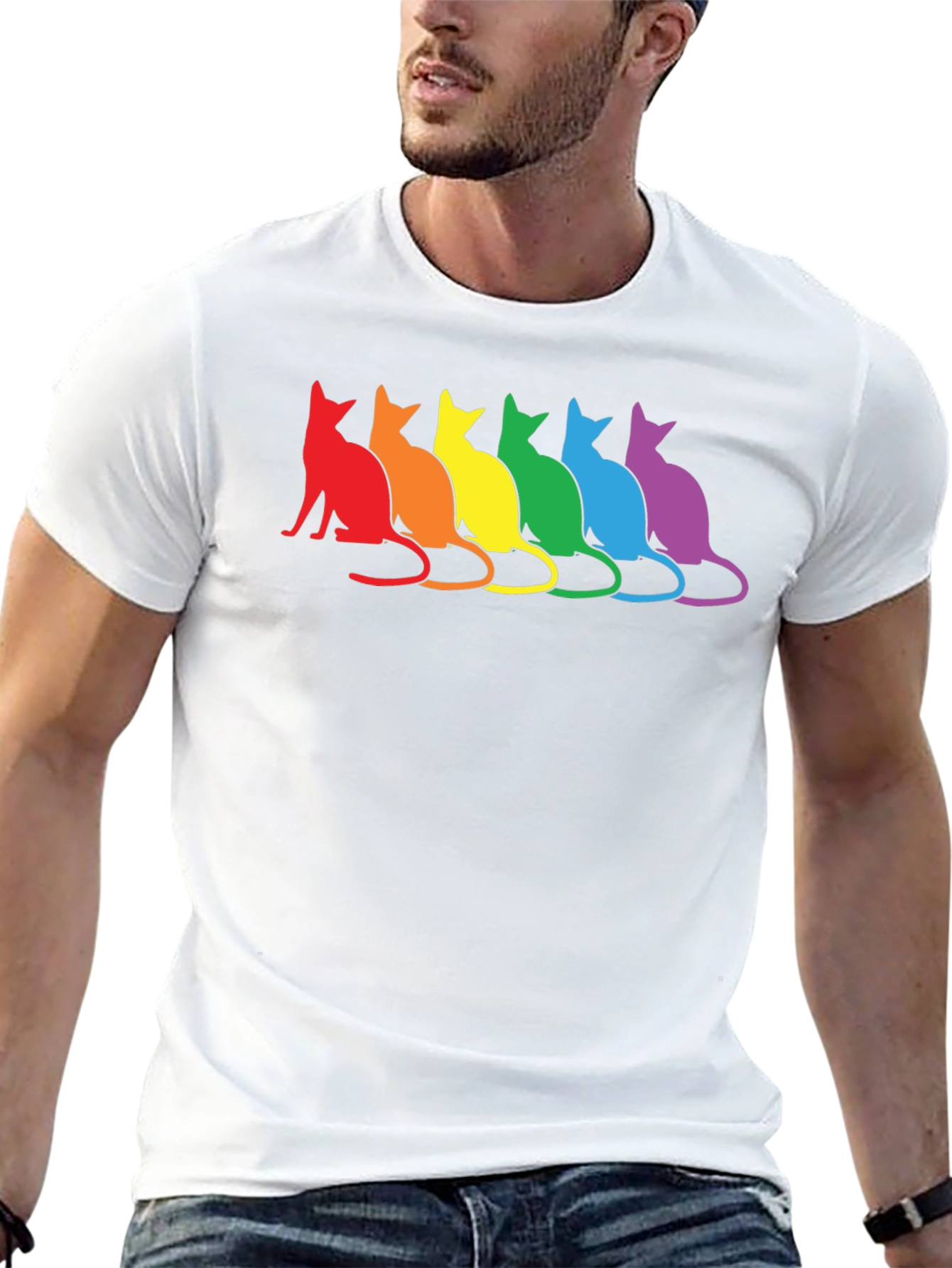 Rainbow Cat T-Shirt - Pride Cats Tee