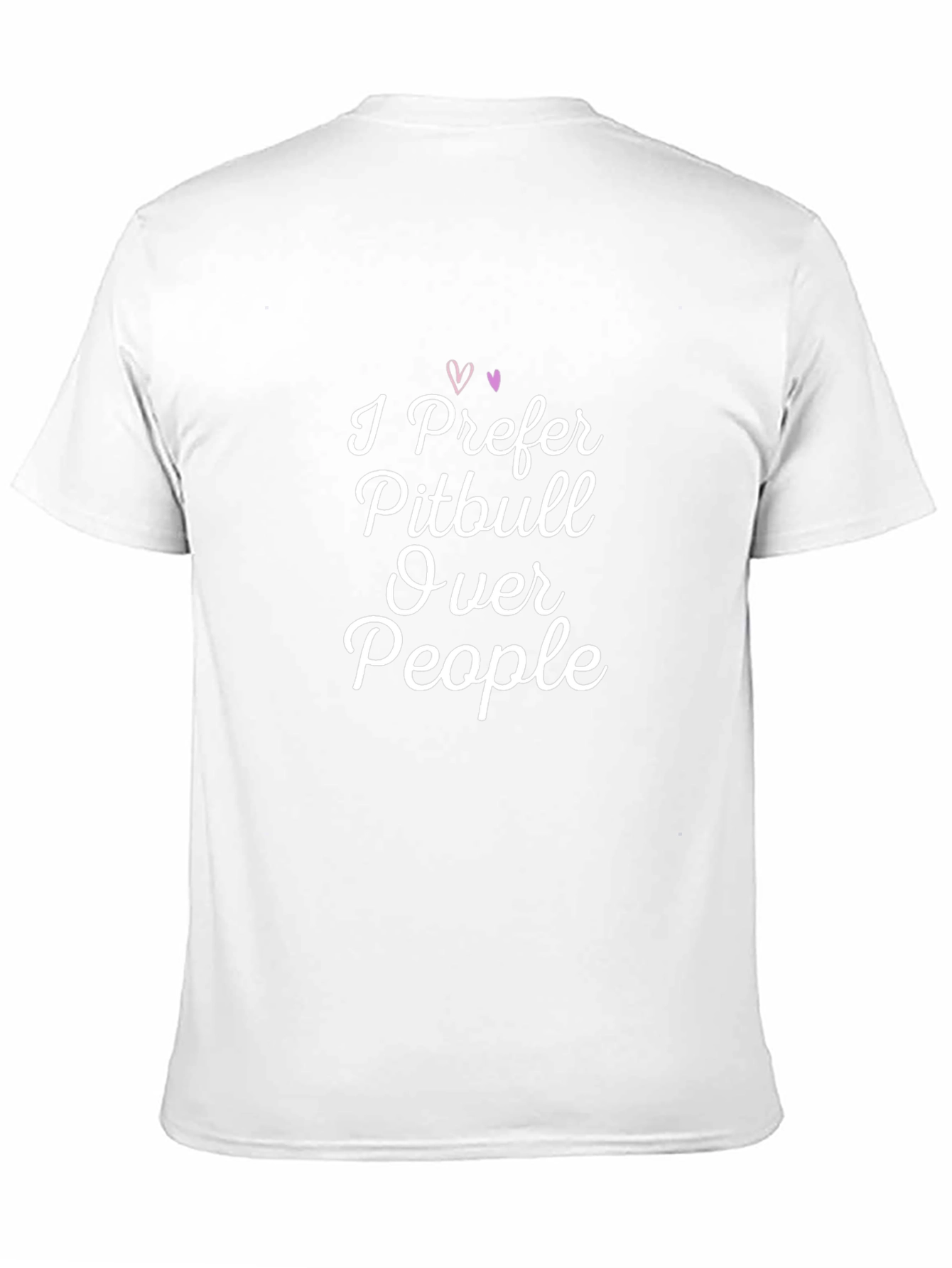 I Prefer Pitbull Over People Graphic T-Shirt