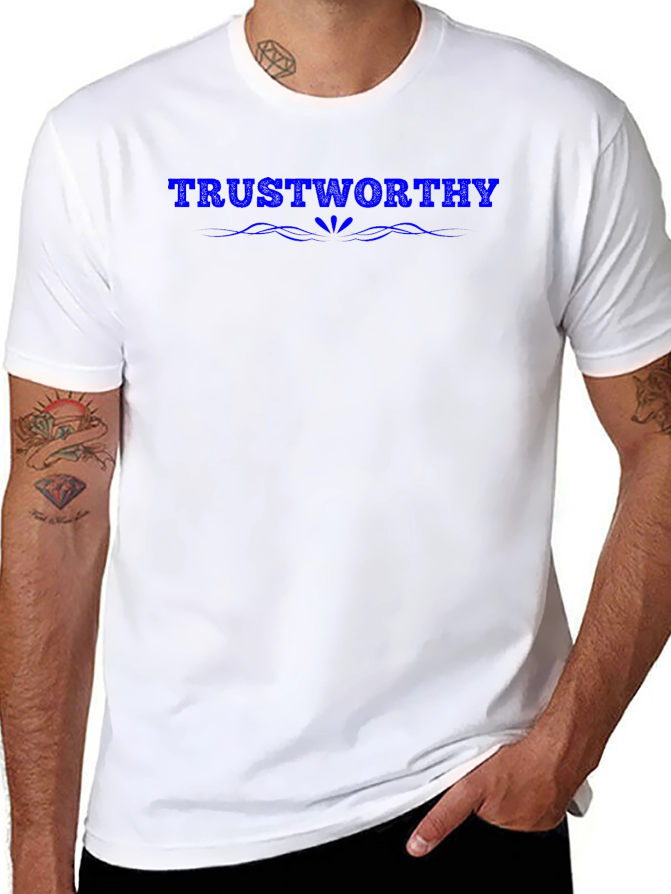 Trustworthy Black Graphic T-Shirt
