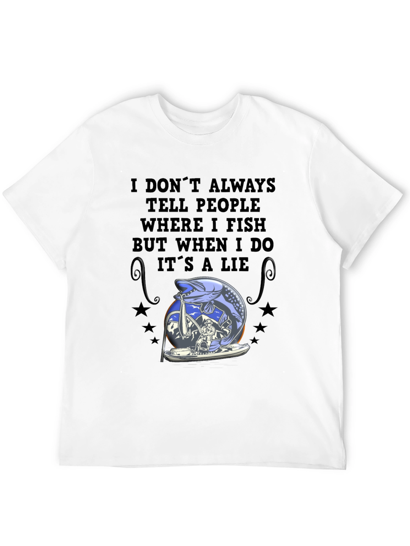 Fishing Lie T-Shirt - Angler Humor Tee